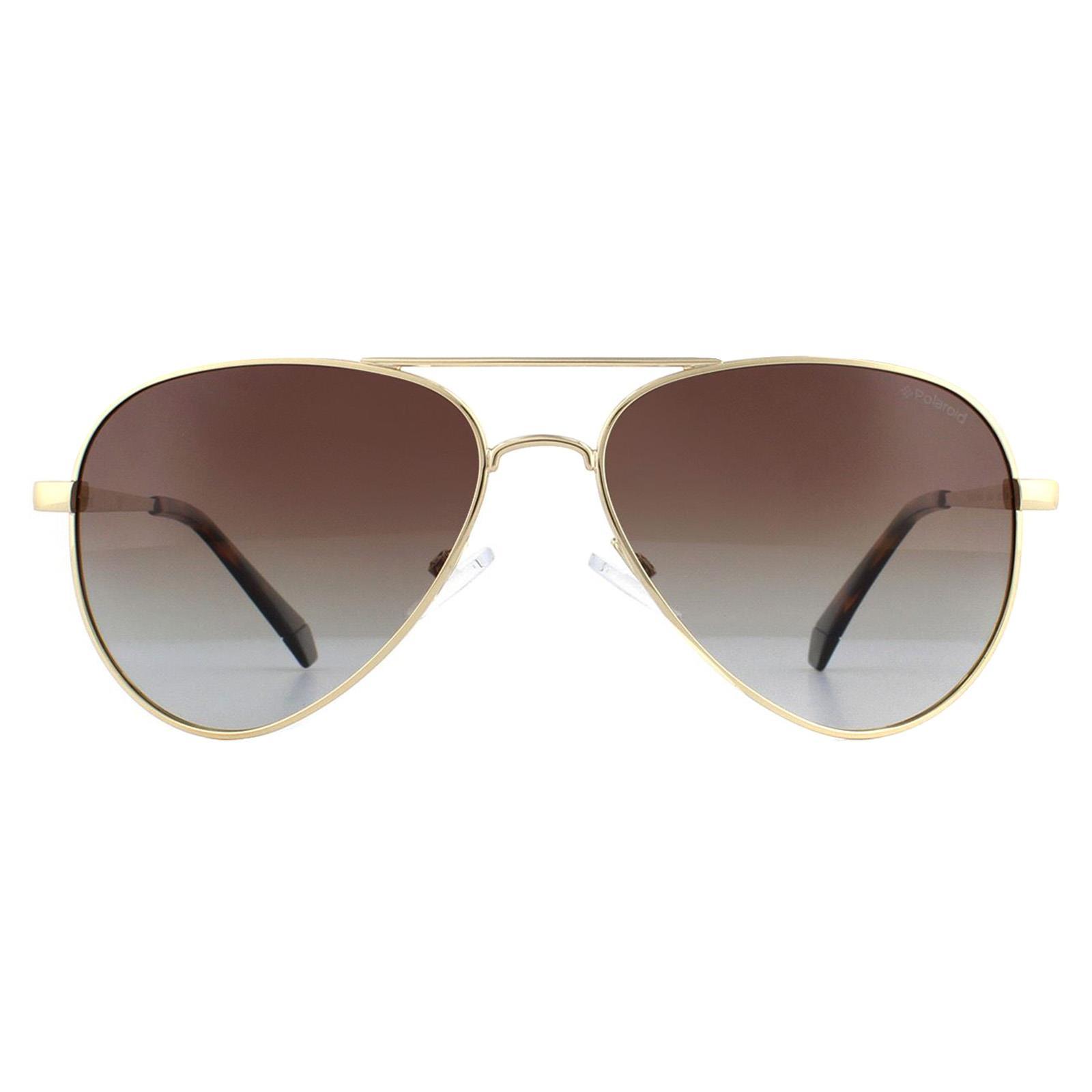 Polaroid Classic Aviator Gradient Polarized Sunglasses in Brown for Men Lyst UK