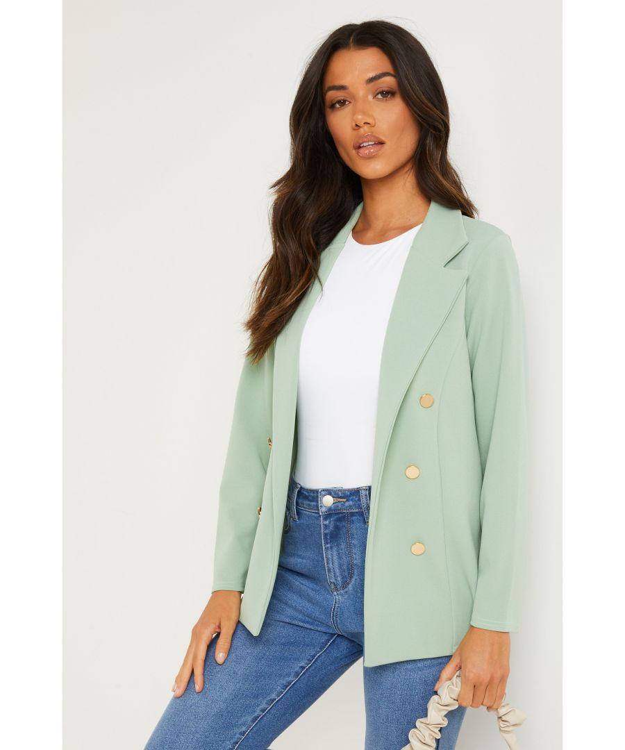 Quiz green blazer sale