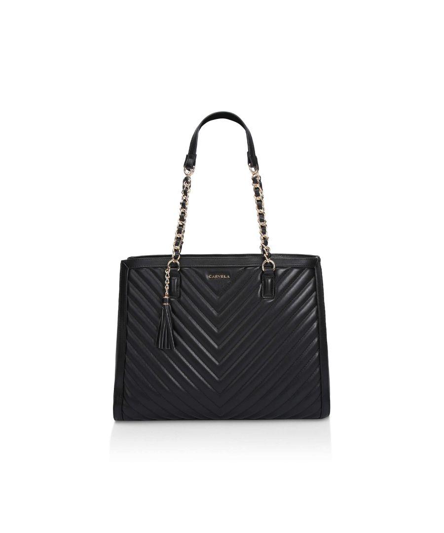 Carvela Kurt Geiger Lara Tassel Tote Bag in Black Lyst UK