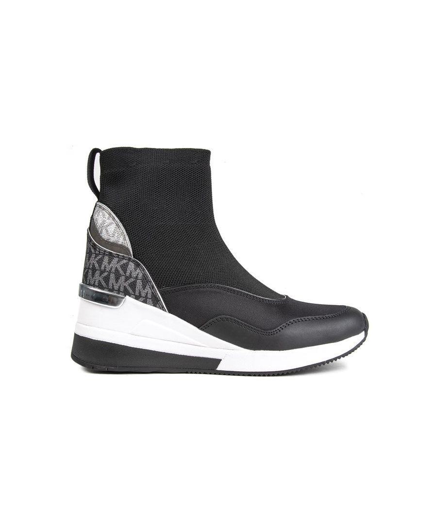 Michael Kors Skyler Bootie Trainers Nylon in Black Lyst UK