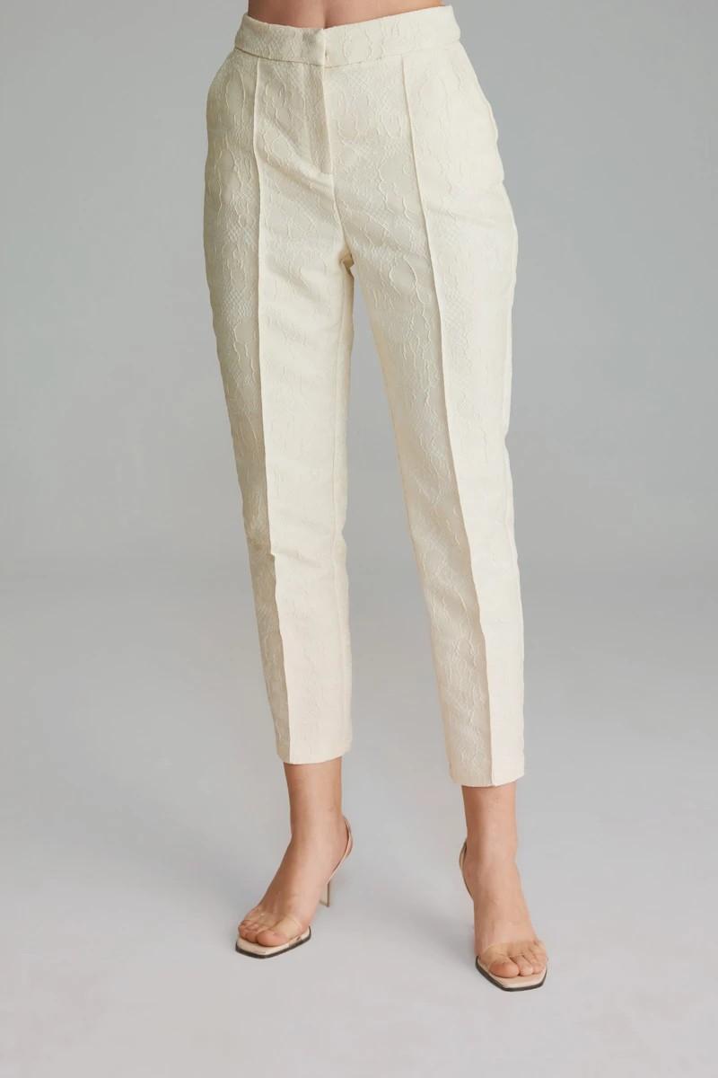 Textured cigarette trousers discount