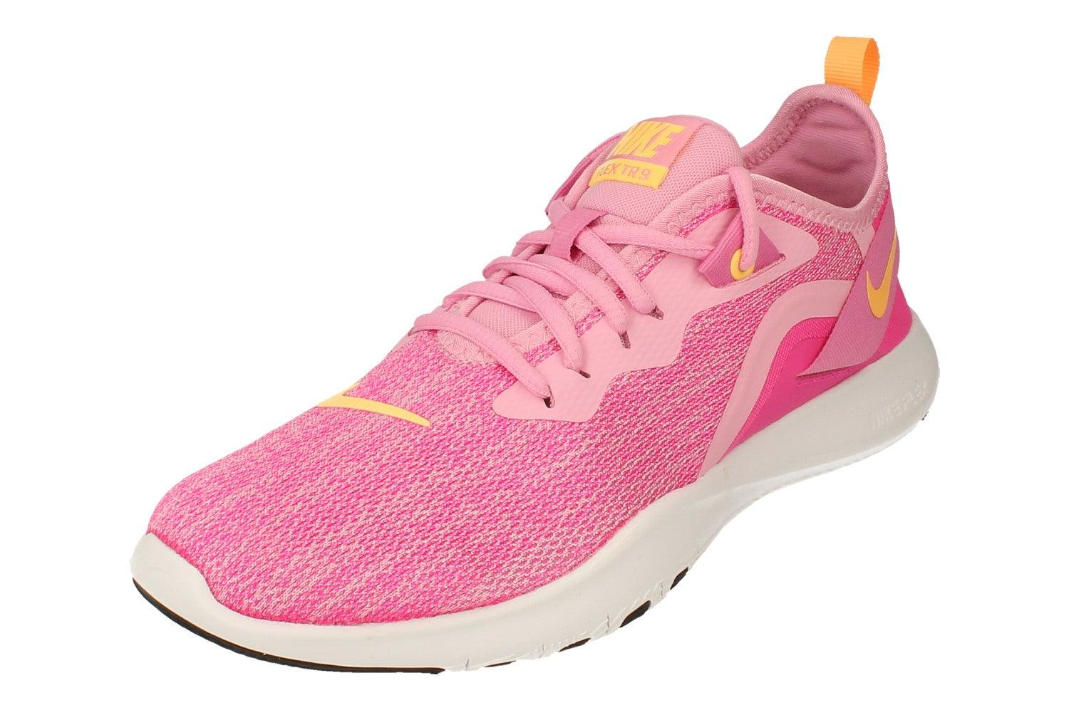 Nike flex trainers pink shop