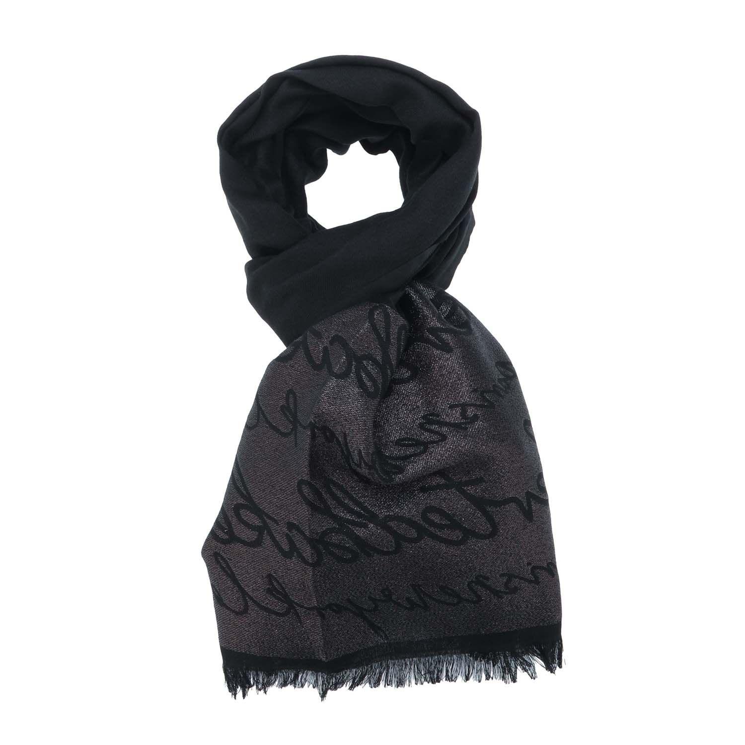 Ted Baker Accessories Teddiee Monogram Scarf in Black Lyst UK