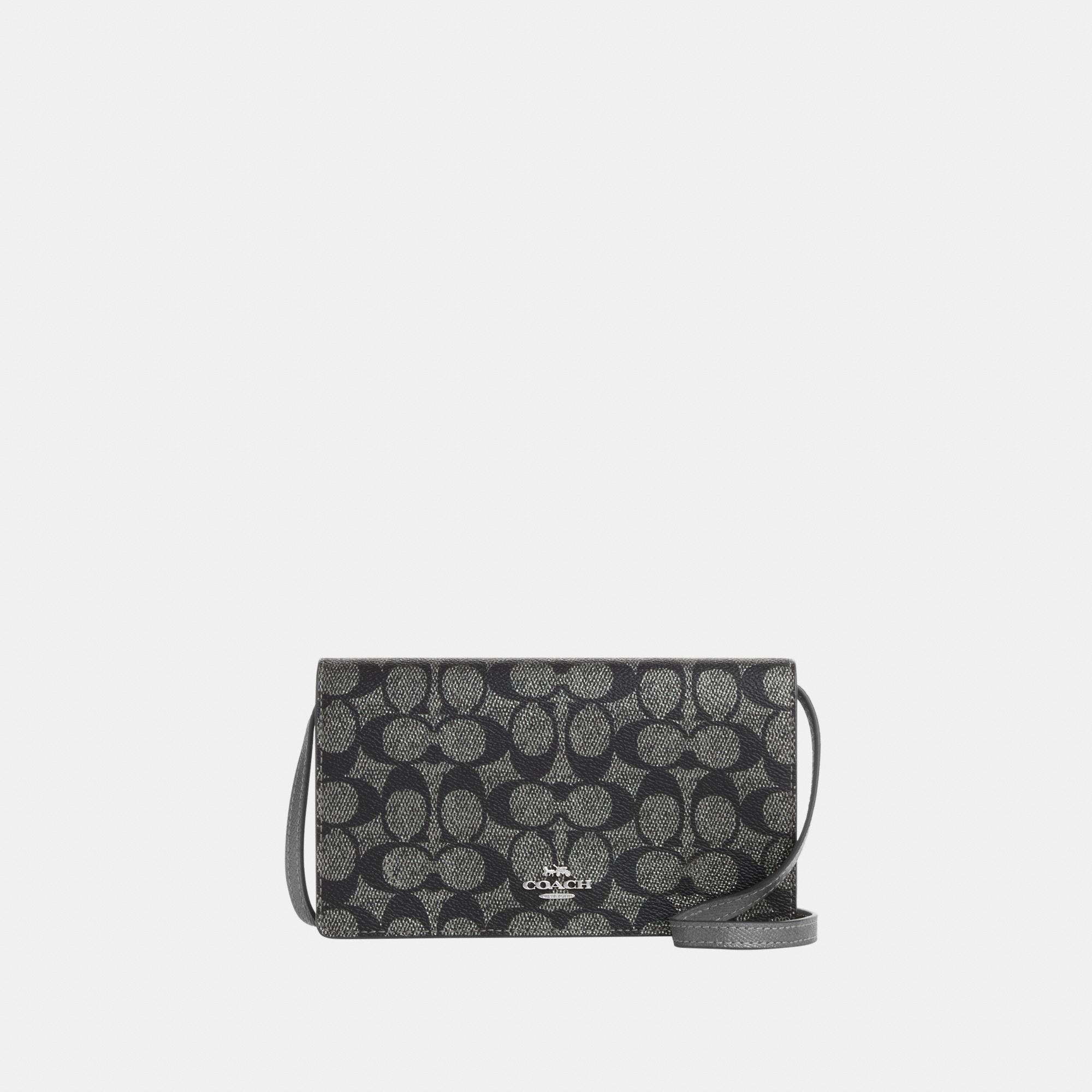 COACH Anna Foldover Clutch Crossbody in White Lyst UK