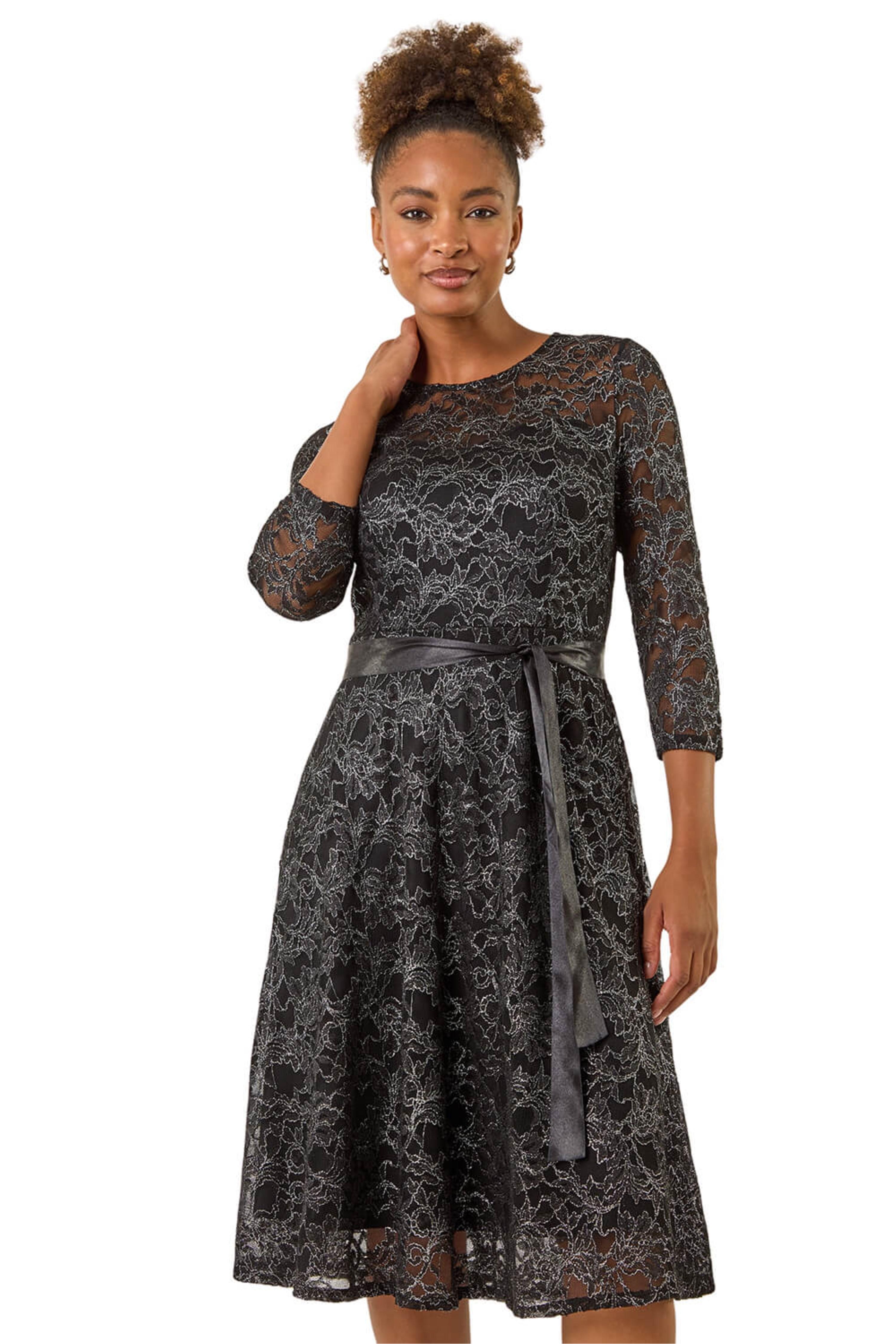 chinese dress ladies The Romanza Dress in White Chantilly Lace 12 / White Chantilly Lace main image 1