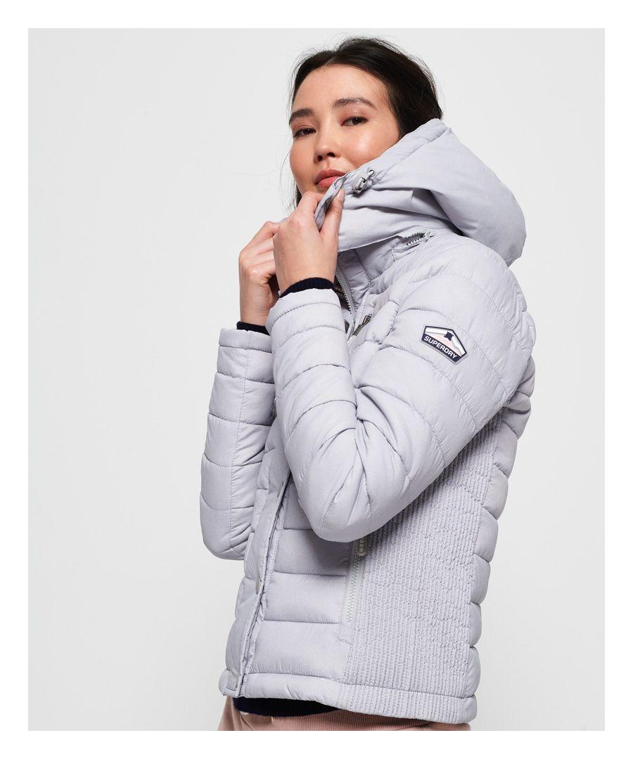 Superdry Fuji Slim Double Zip Hooded Jacket in Grey | Lyst UK