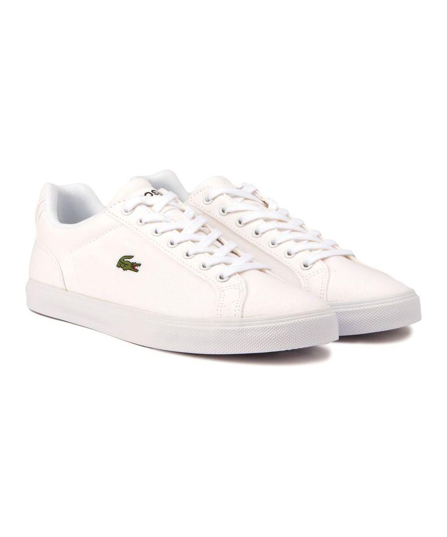 lacoste white trainers sale
