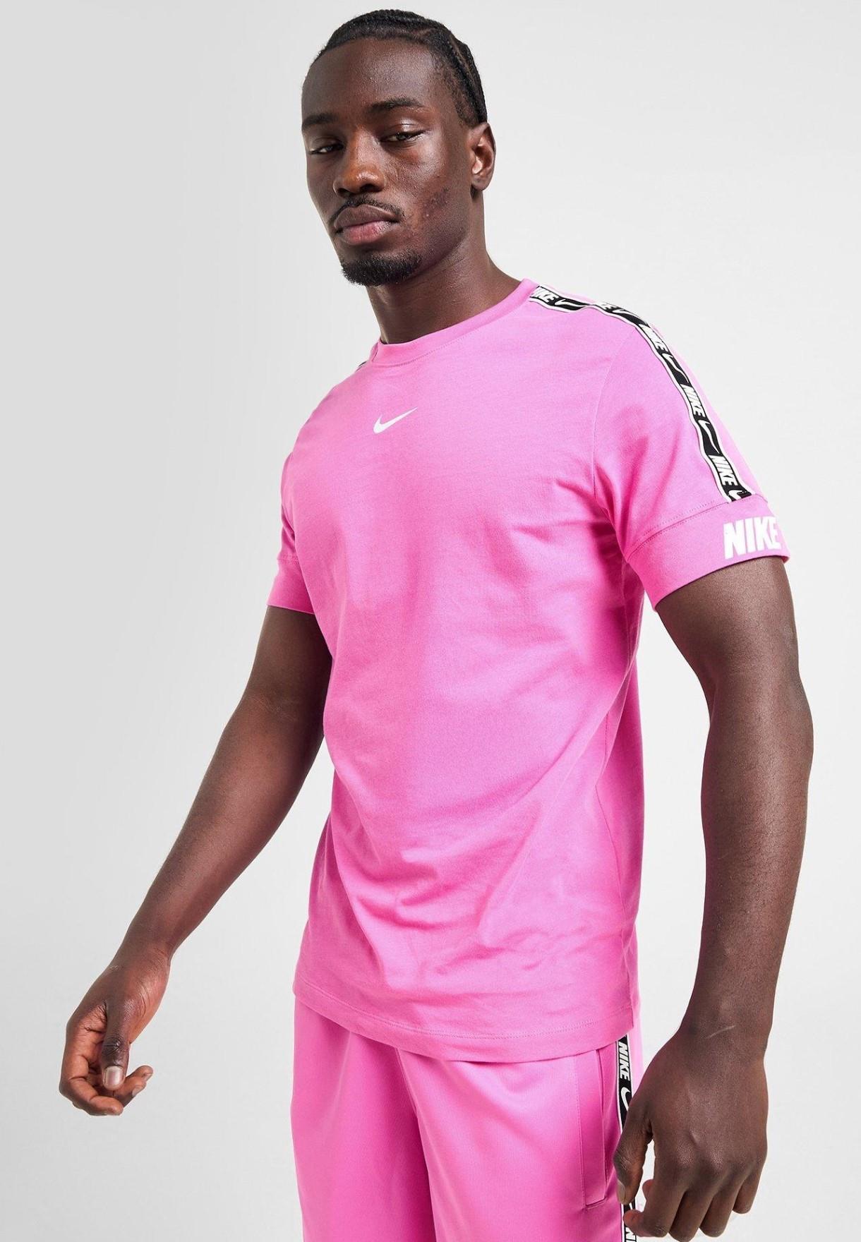 Sportswear Mens Pink Nike Dri Fit Shirt Nike Sportswear Repeat