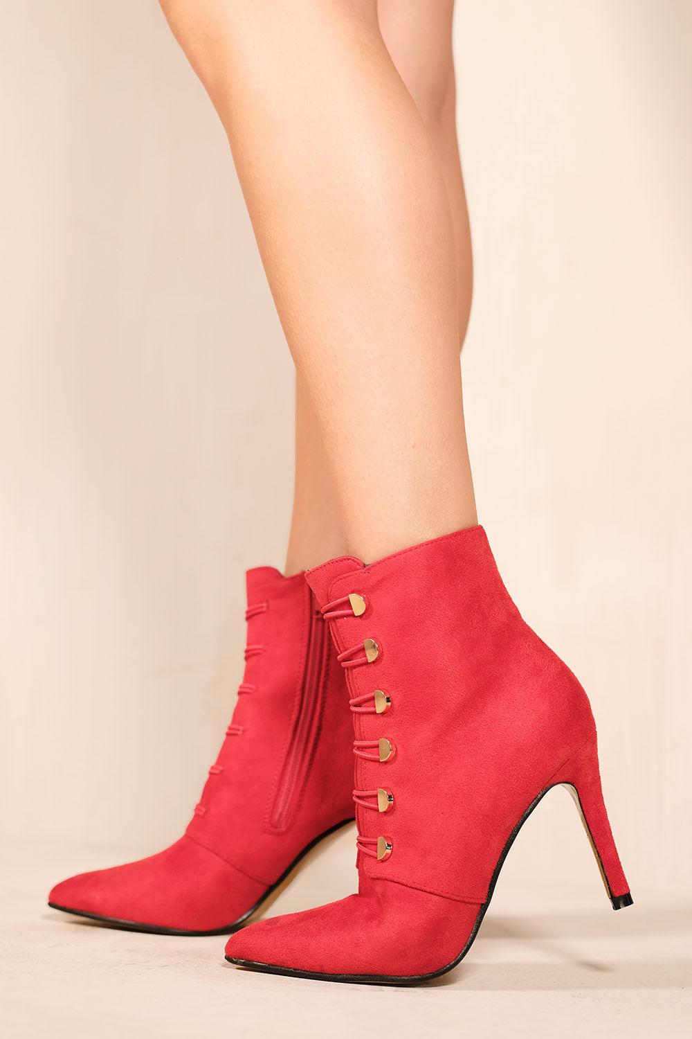 Mid heel pointed boots hotsell