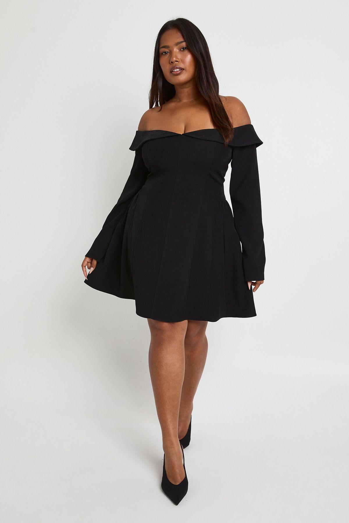 midi wedding guest dress Plus Size Ruffled V-Neck A-Line Midi Wedding Guest Dress for Women