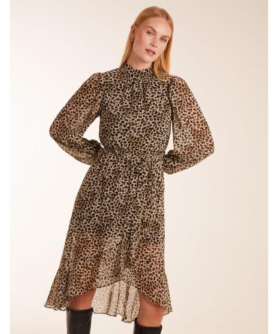 Blue vanilla leopard best sale dress