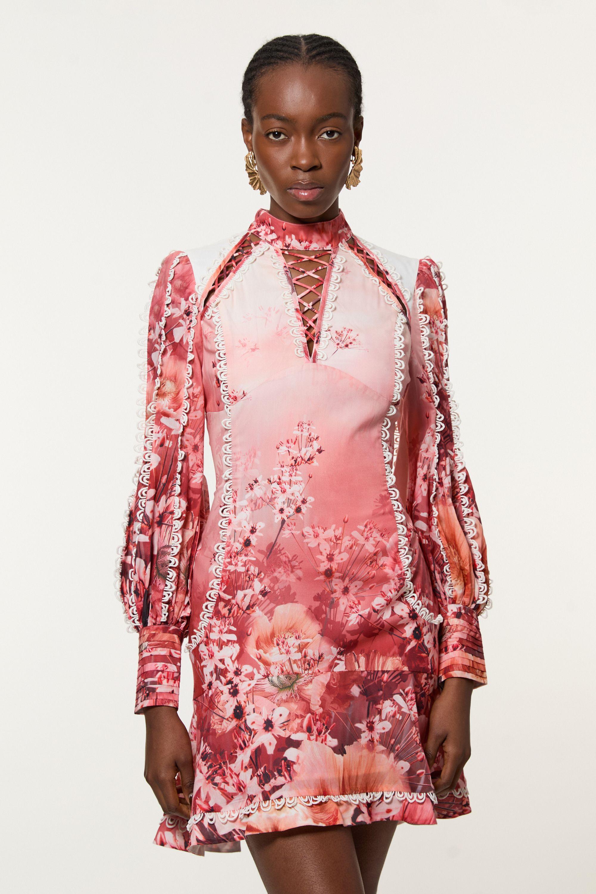 Mini Dress Karen Millen Lace Peplum Dress Karen Millen Tall