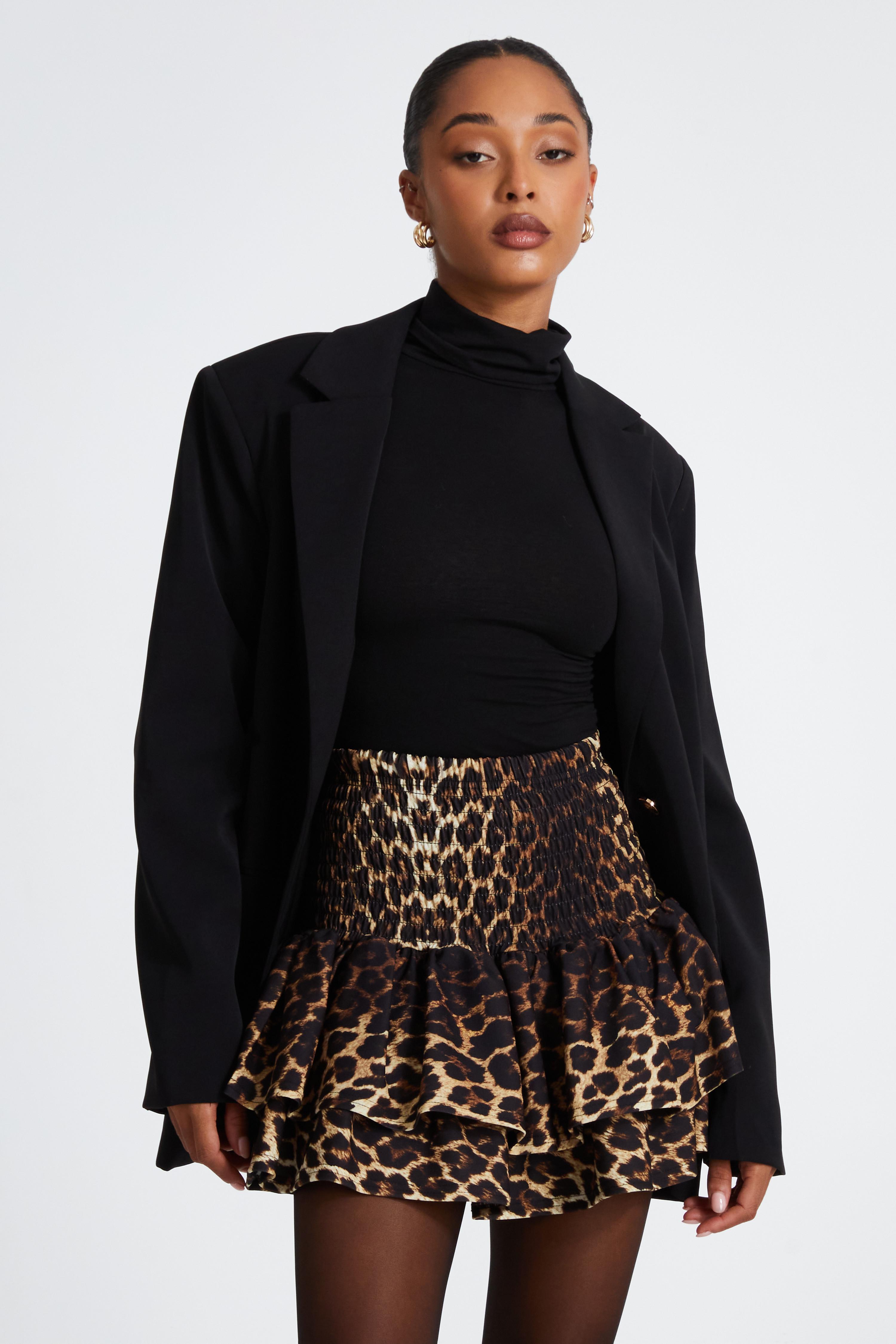 Mini Skirt Brown Leopard Print Wrap Pencil Skirt Pencil Skirt Quiz