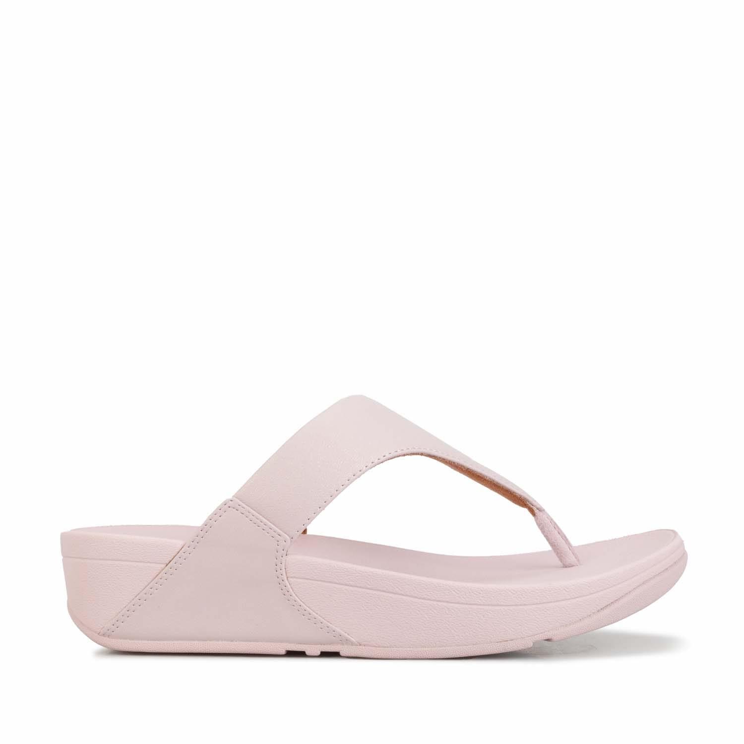 Fitflop Fit Flop Lulu Shimmer Toe-Post Sandals in Pink | Lyst UK