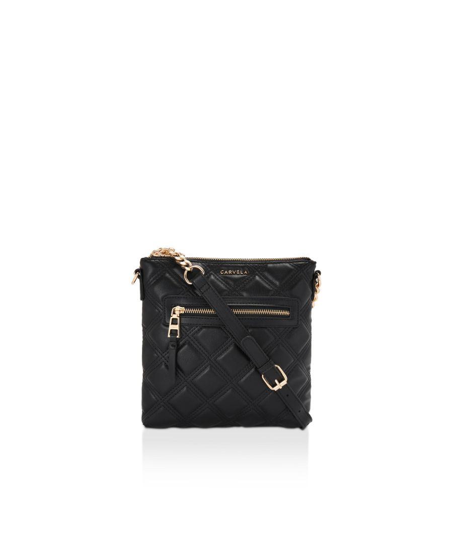 Kurt Bag, Denim Kensington Belt Bag £199 Product: Small Kensington Belt Bag,  Brand: Kurt Geiger London, Colour: black combination, Price: £189.