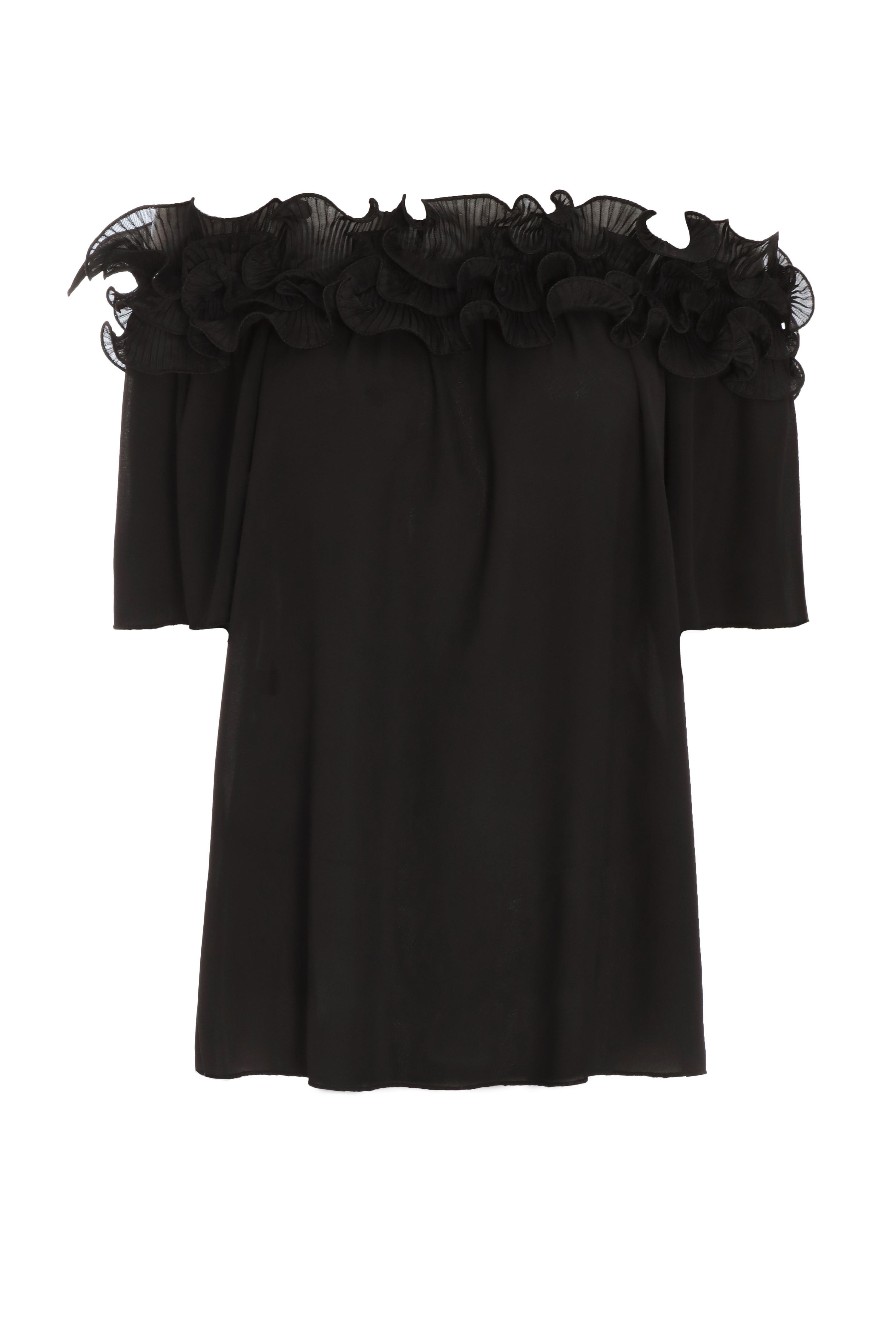quiz black bardot top