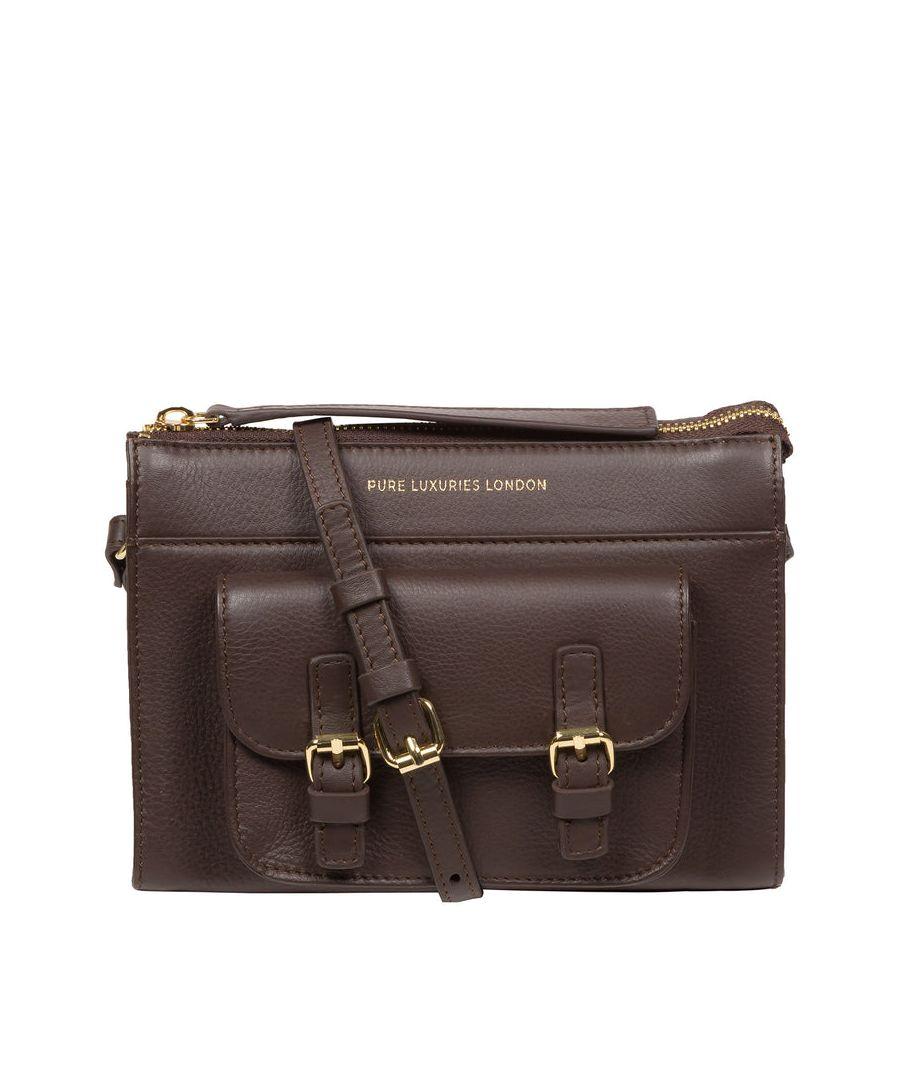 Pure Luxuries Monica Hot Fudge Nappa Leather Cross Body Bag in Brown Lyst UK