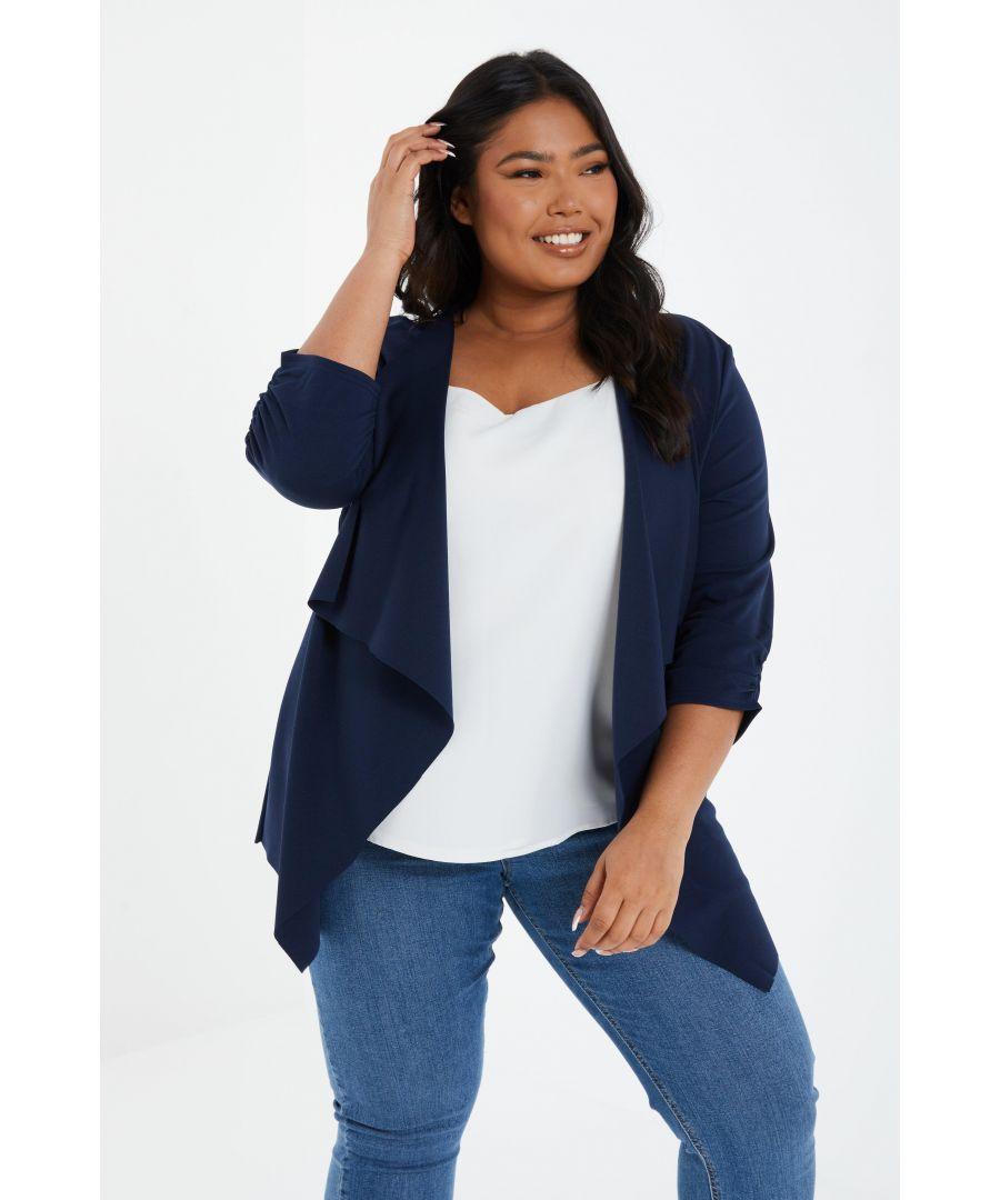 Quiz navy hotsell blazer