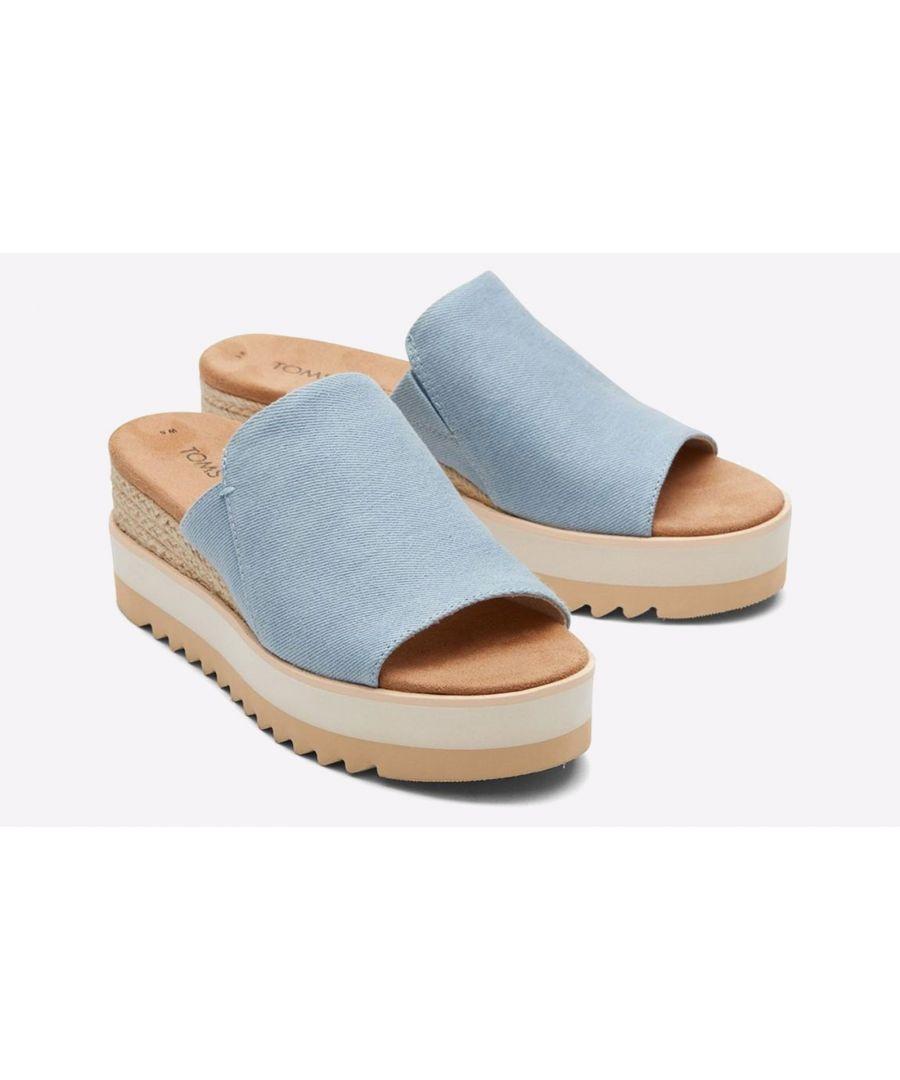Toms blue best sale wedges