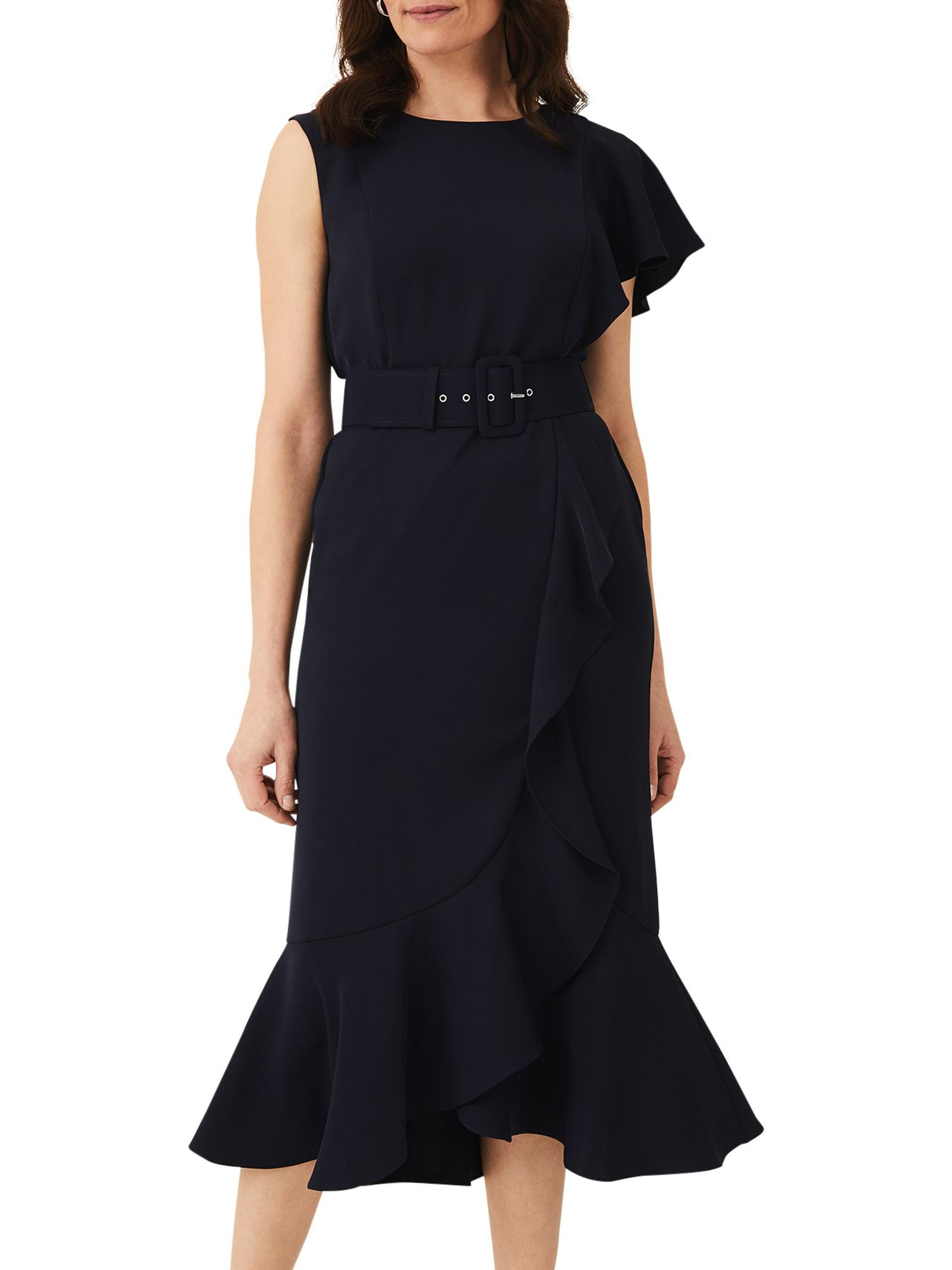 Phase Eight Cassie Frill Belted Dress in Blue Lyst UK