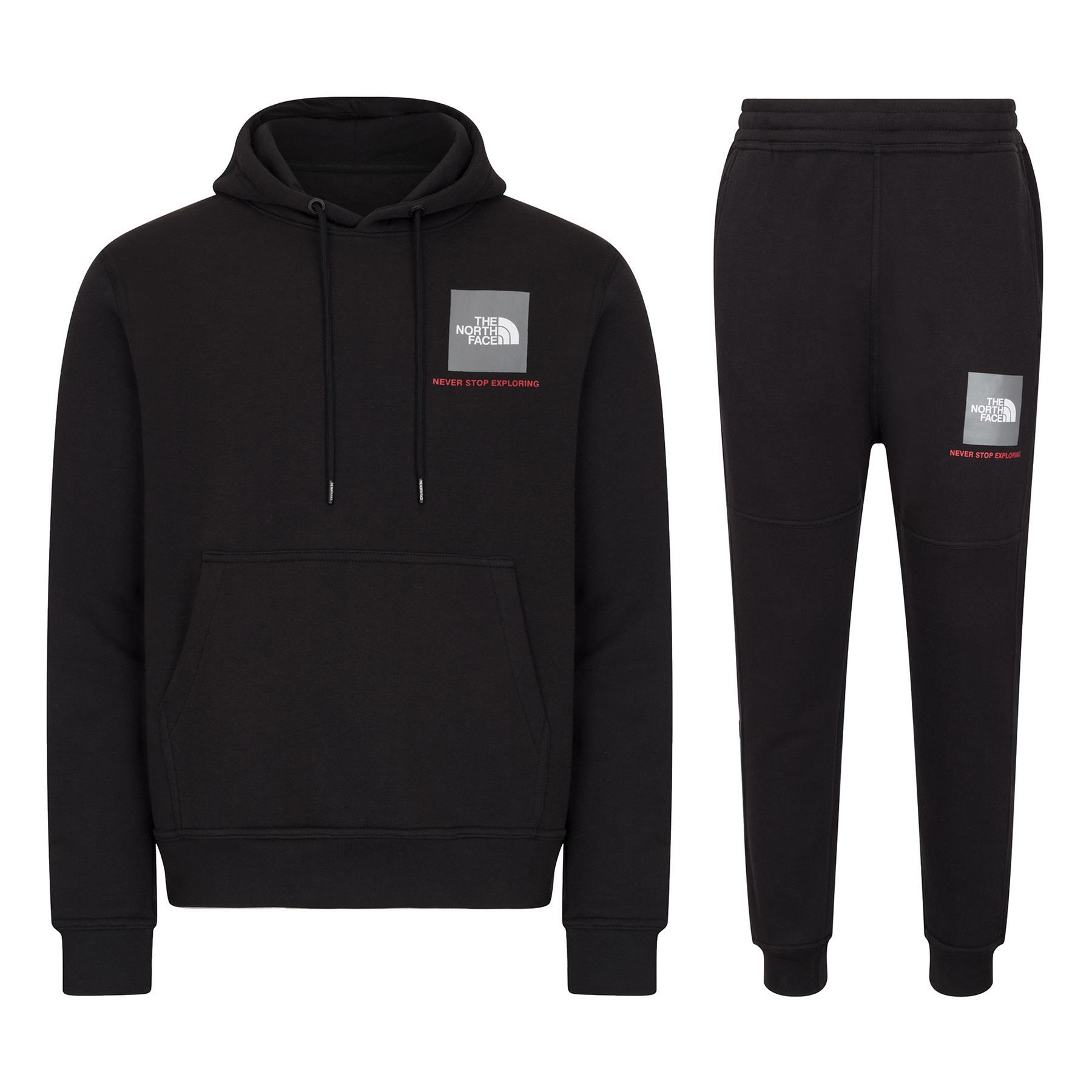 The North Face Small Box Hooded Tracksuit Set in Black for Men
