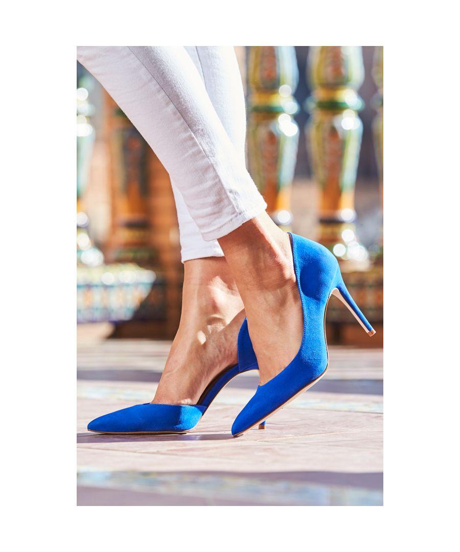 Ladies blue court shoes best sale