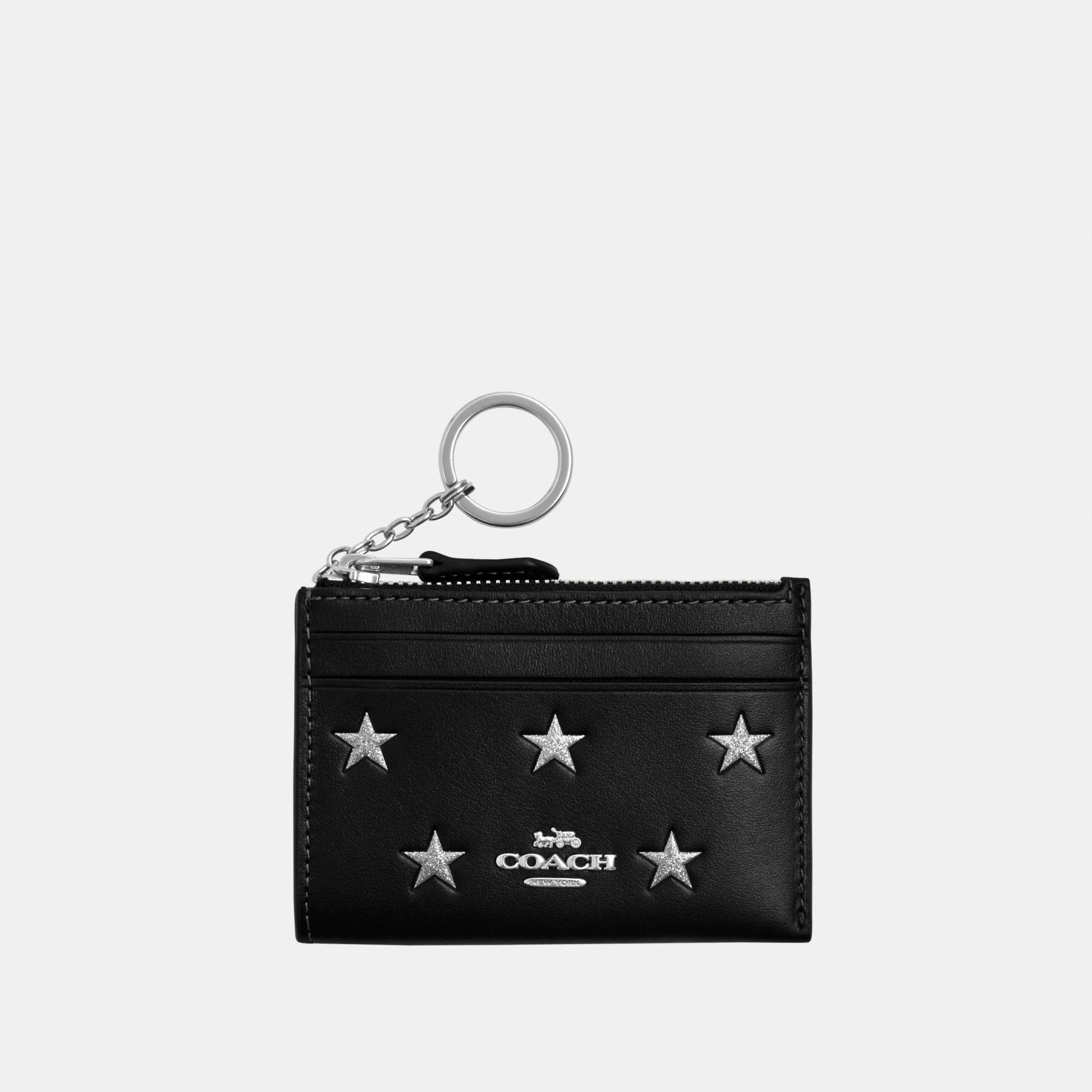 Coach mini skinny id case black sale