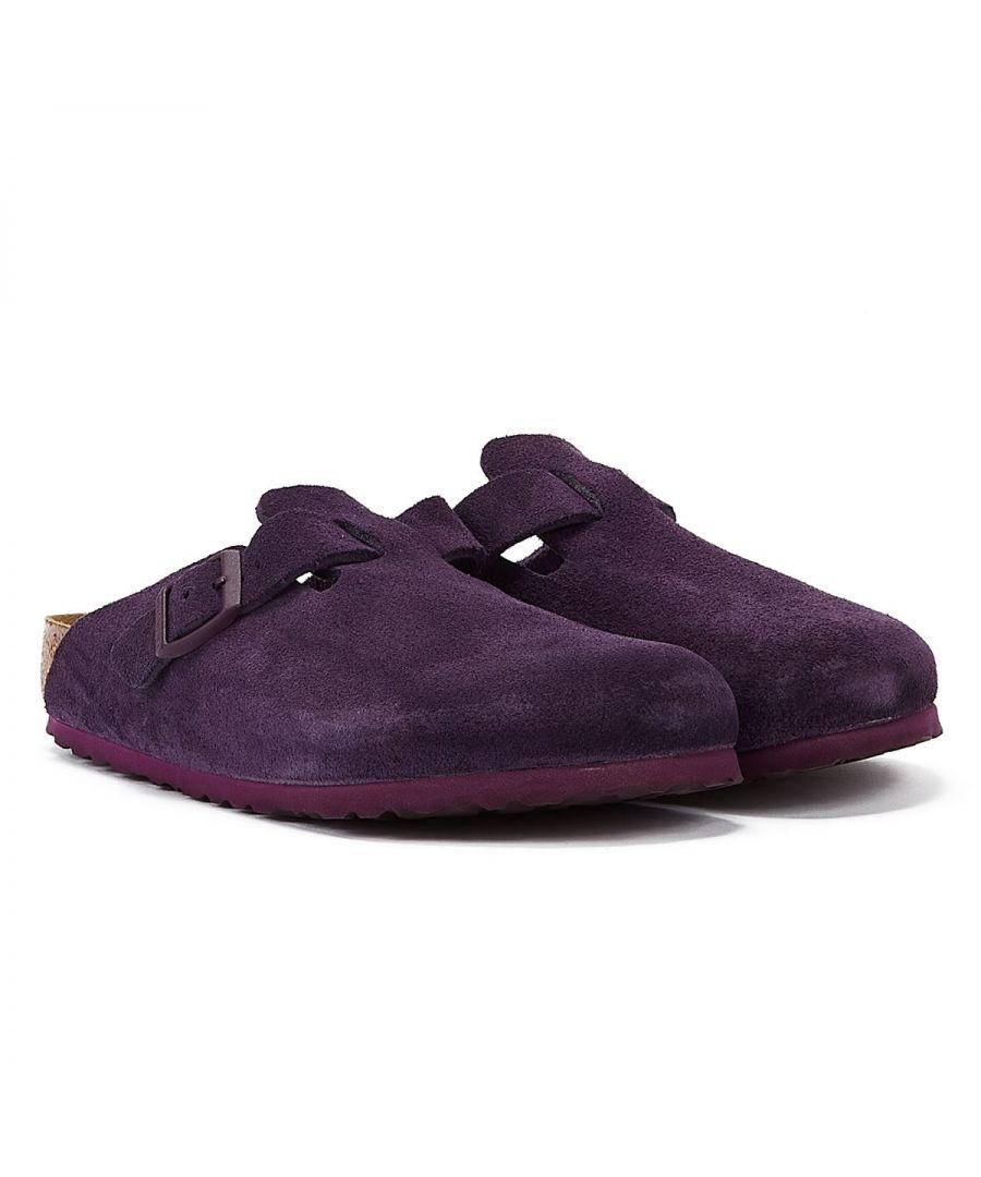 Birkenstock Boston Suede Clogs in Purple | Lyst UK Birkenstock Boston Suede Clogs in Purple | Lyst UK