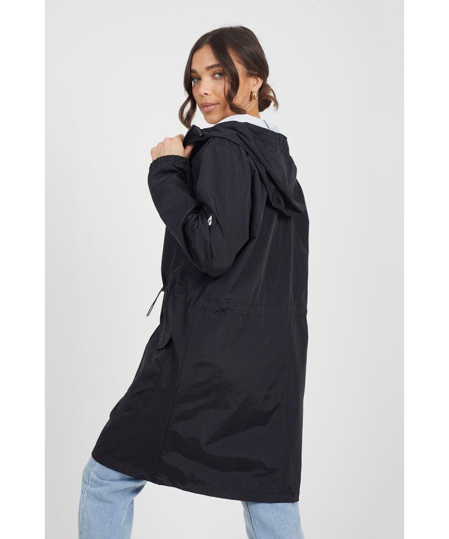 Brave Soul Umi Lightweight Hooded Patch Pocket Jacket in Blue Lyst UK