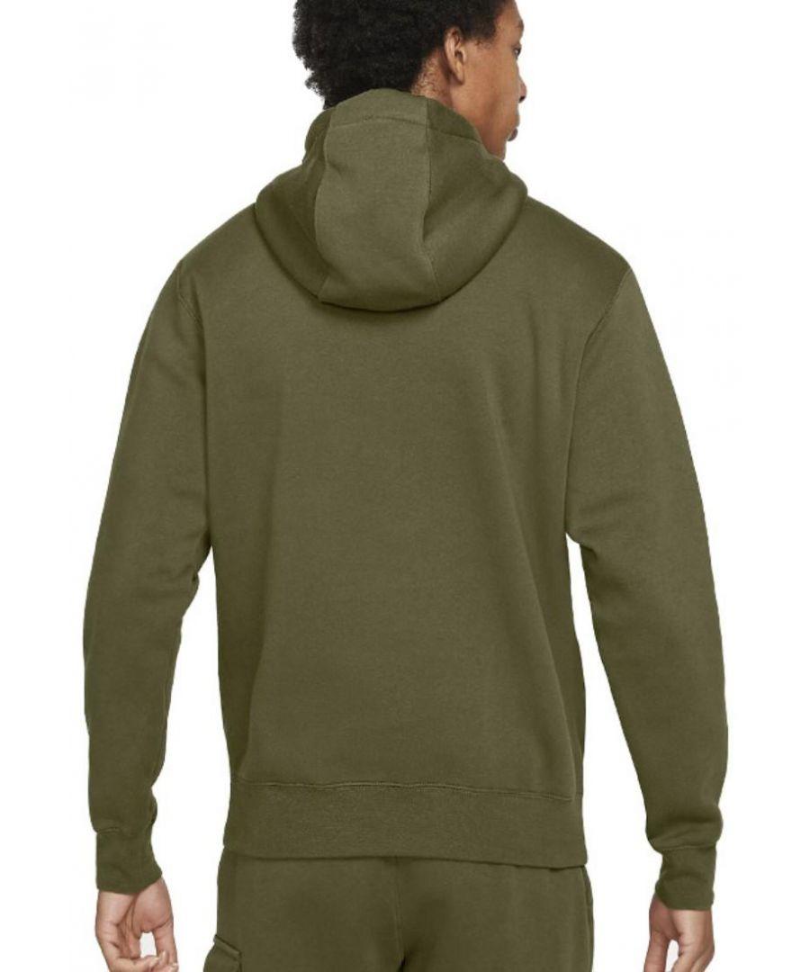 Nike Club Pullover Hoodie Embroidered Logo in Green for Men Lyst UK
