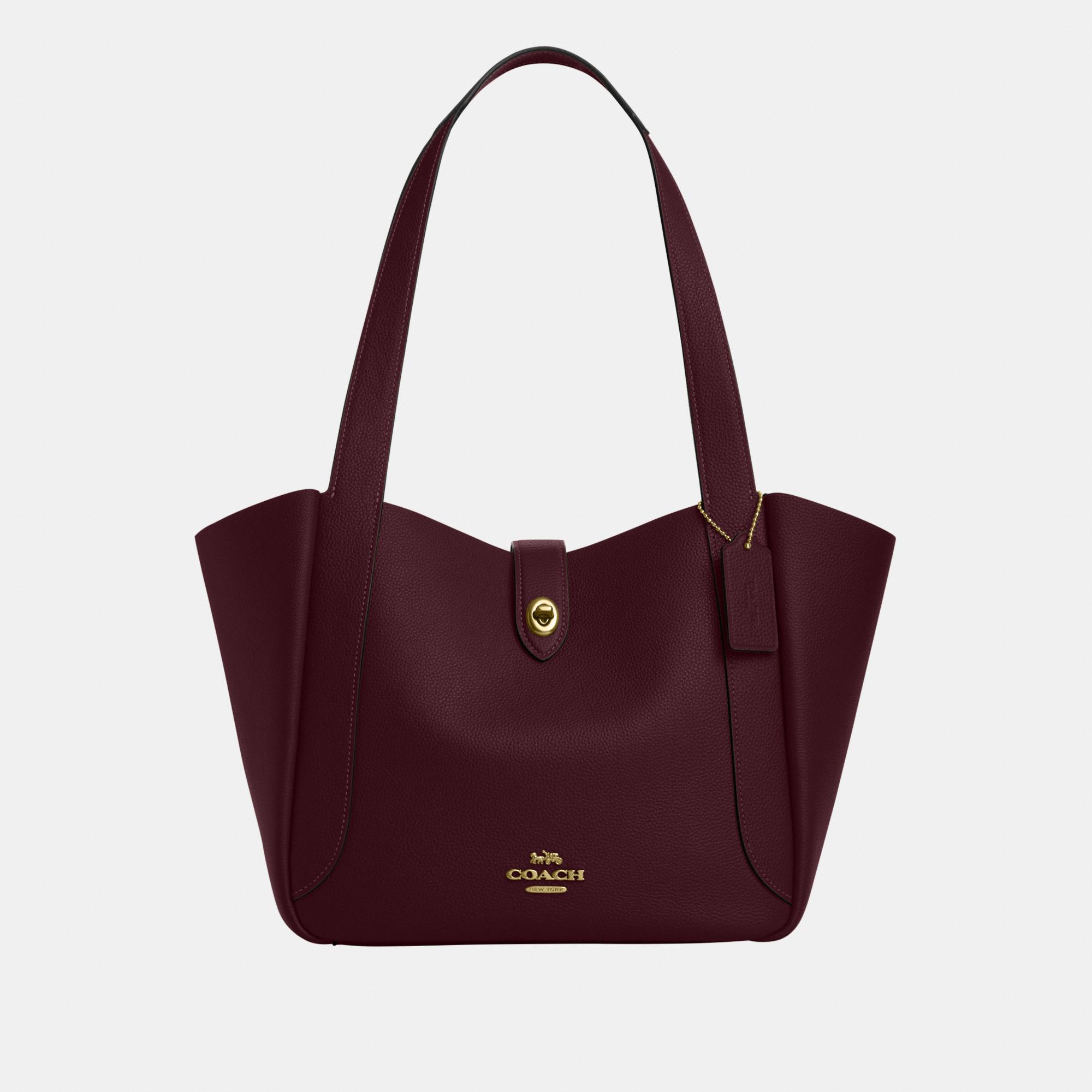 Coach Market Tote Burgundy Coach Tote Bag Coach Burgundy Tote New