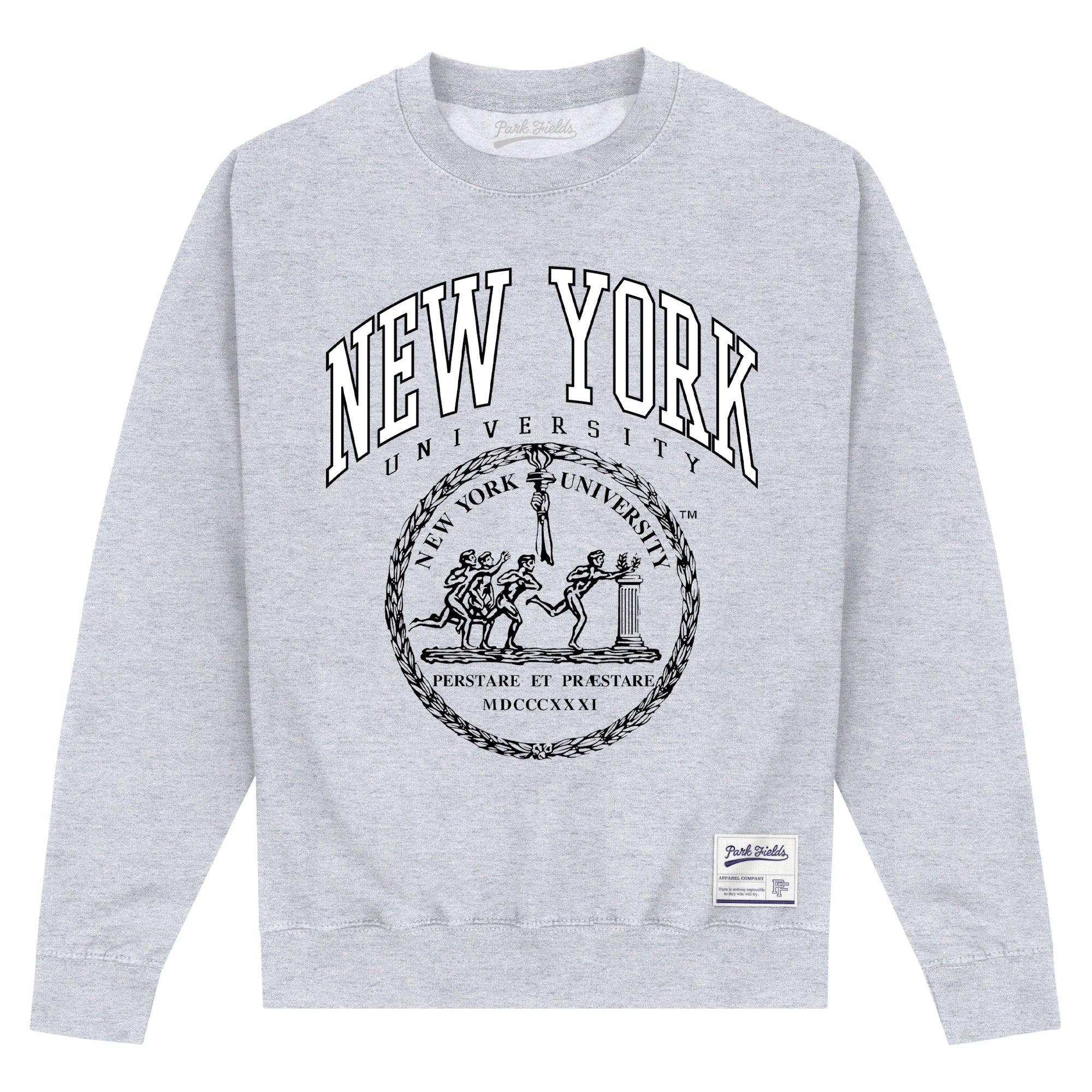 Park Fields New York University Heather Sweatshirt Cotton in Grey