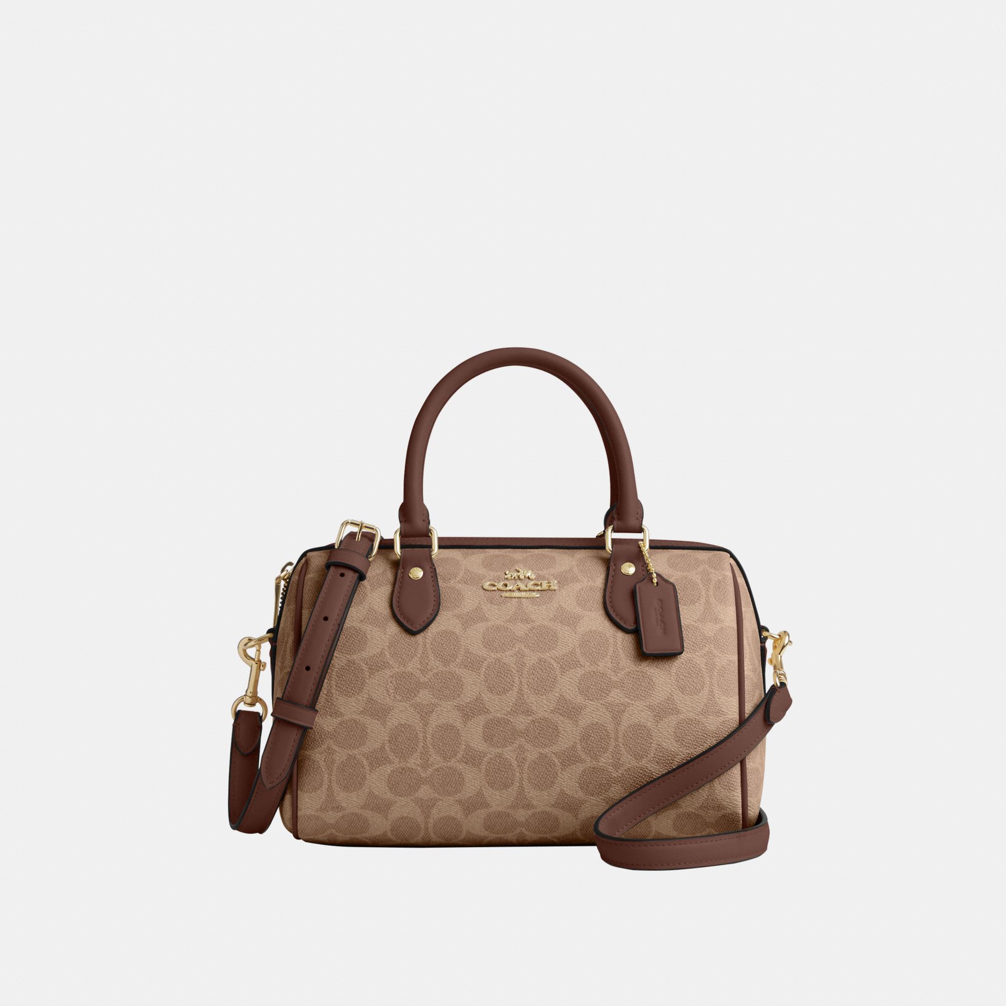 COACH Rowan Satchel in Brown Lyst UK