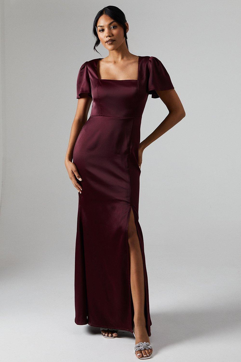 debut bridesmaid dresses London Debut Bridesmaid Dresses Dresses Debut London By Coast Square Neck Velvet Bridesmaid Maxi