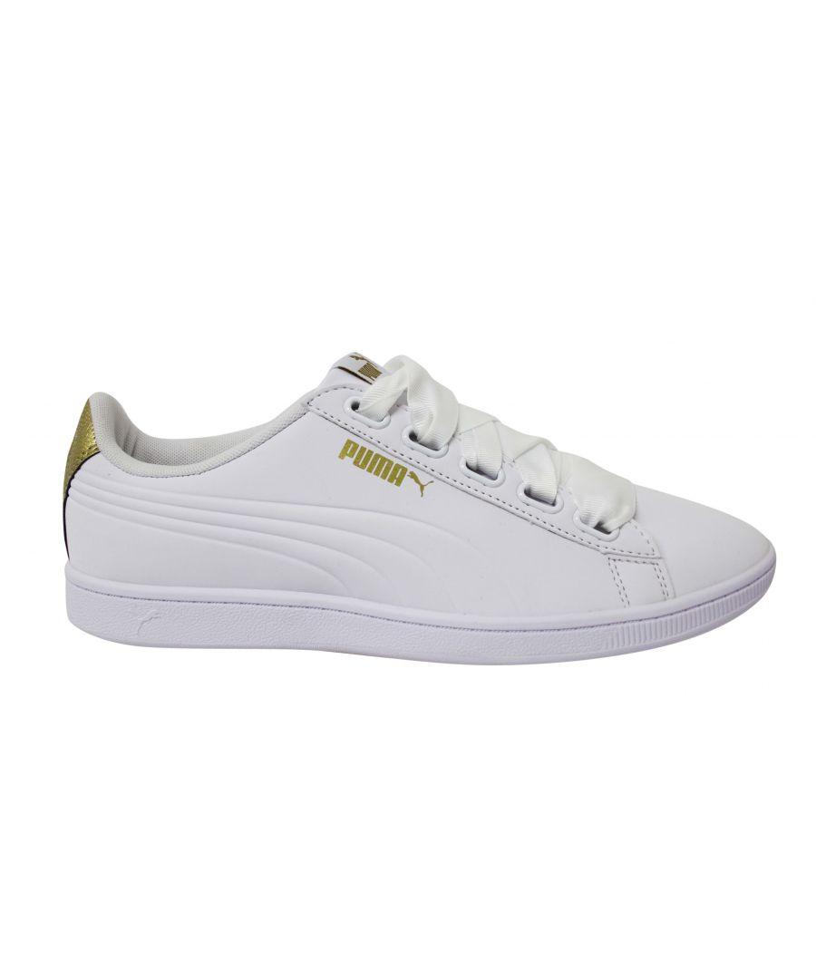 Puma ribbon trainers cheap