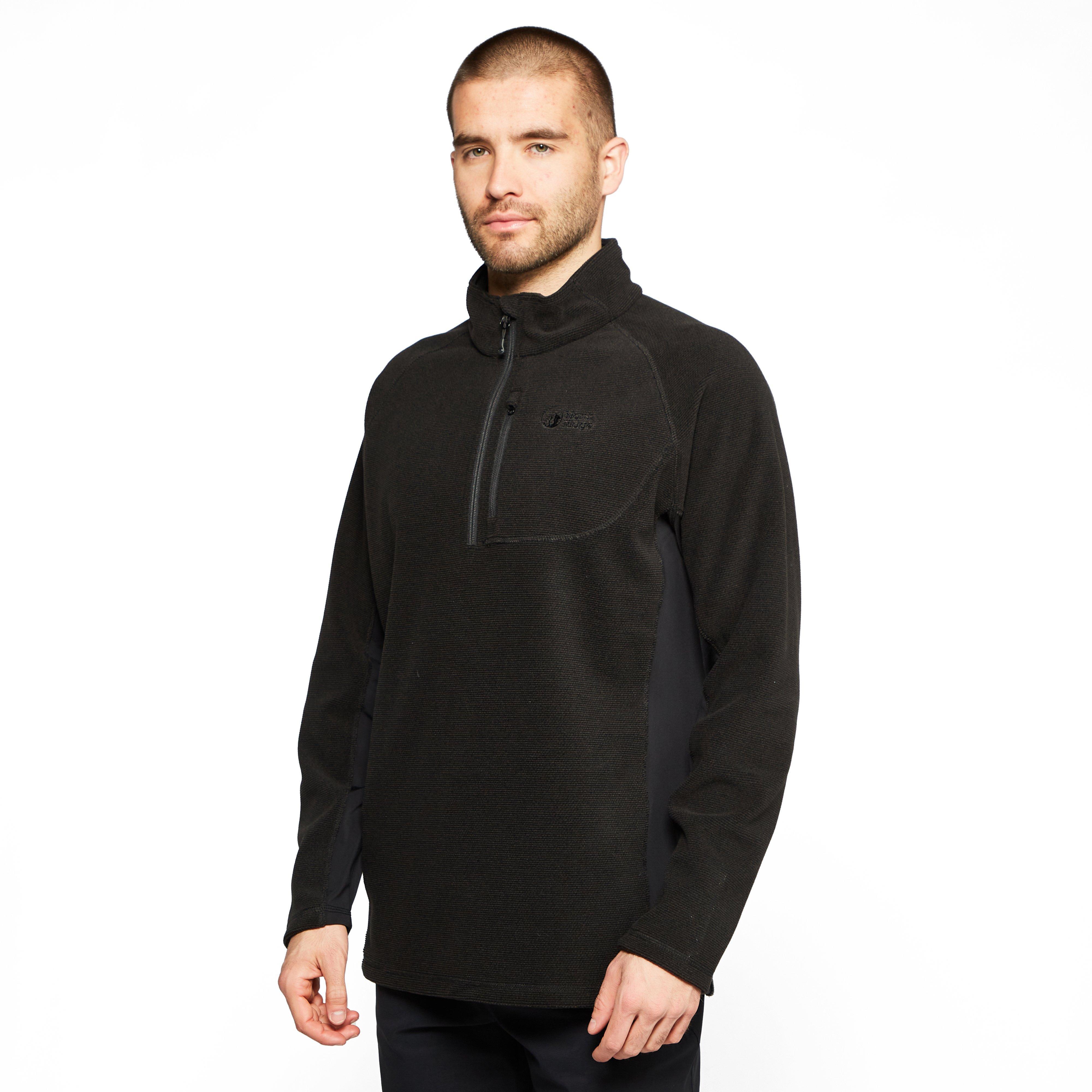 North Ridge Peak Half Zip Fleece With Stretch Side Panels For Walking Hiking in Black for Men Lyst UK