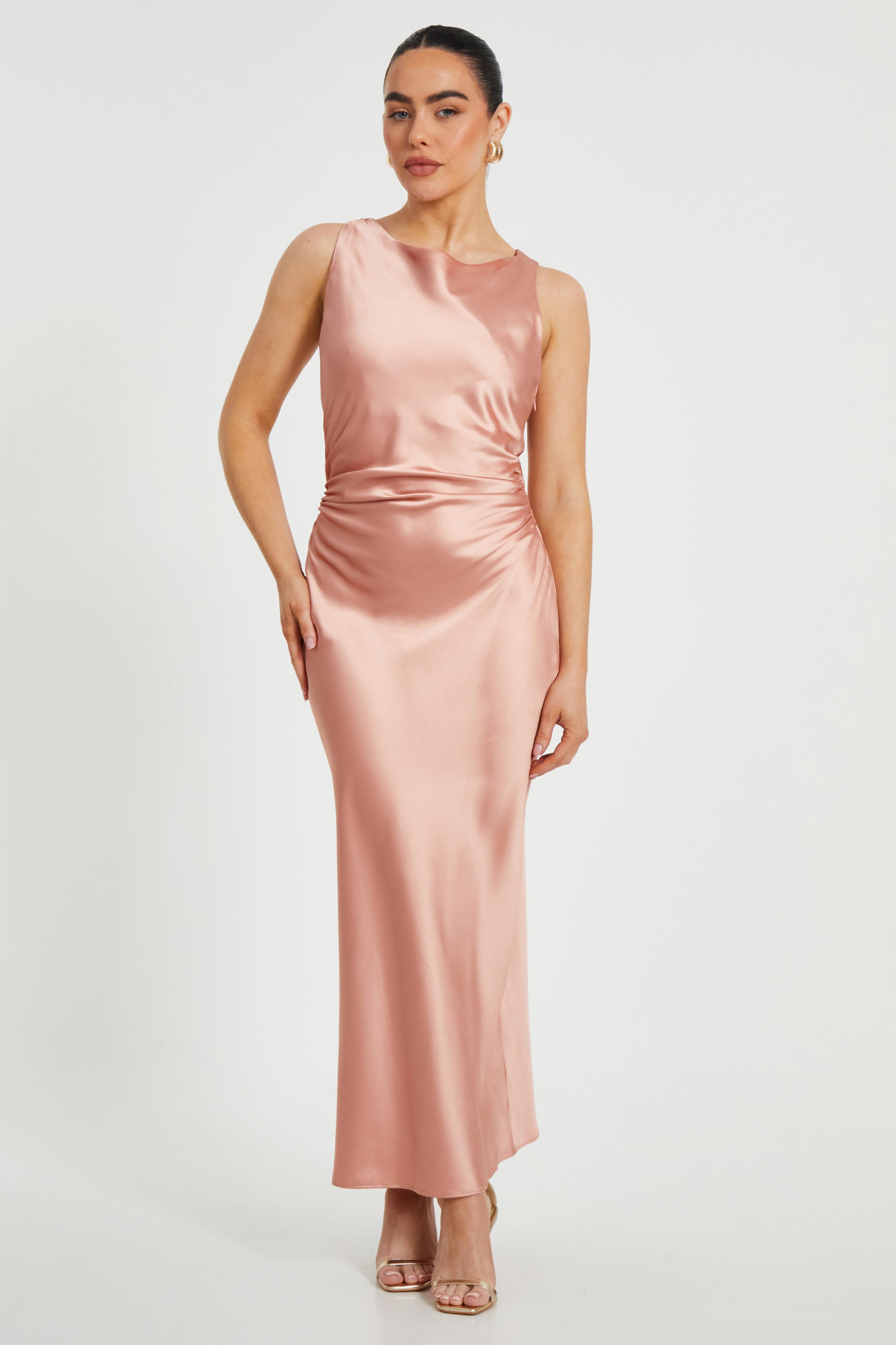 quiz hot pink dress Pink Dress Tie Front Skater Dress Quiz Curve Pink Belted Skater Dress Very