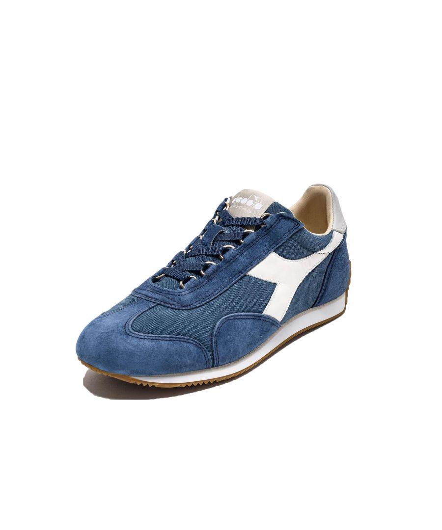DIADORA EQUIPE STONE WASH ネイビー 28.5 Diadora Equipe 75 Stone Washed Suede Trainers Micro Blue
