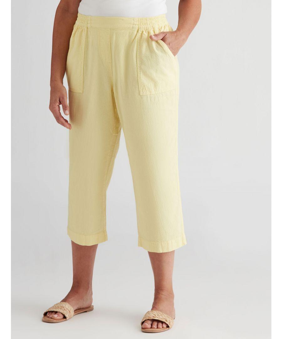 Millers Crop Cotton Washer Pants Lemon Cream in Natural Lyst UK