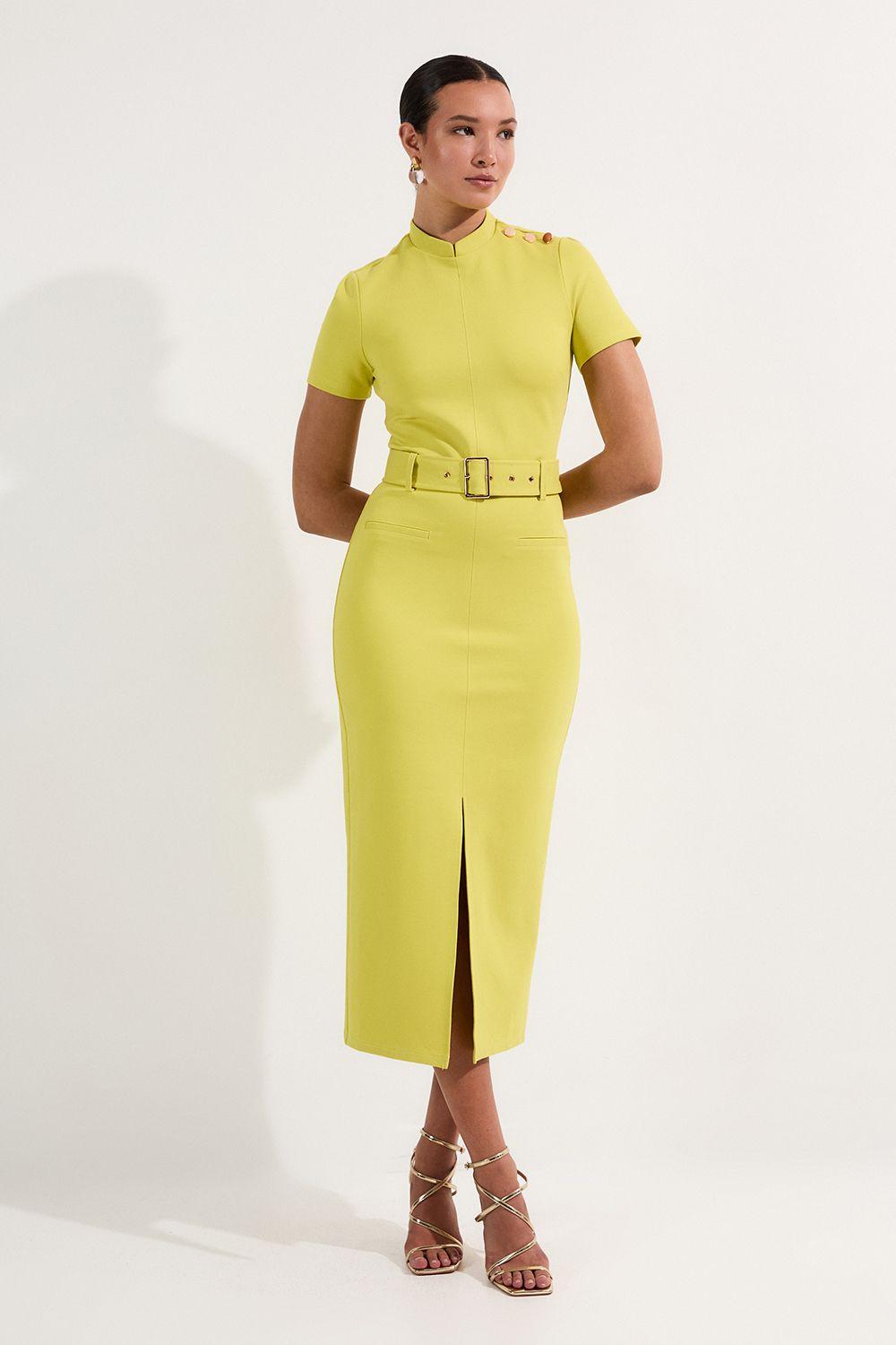 karen millen lime green dress Karen Millen Vintage Green Dress – Borrowed From main image 0