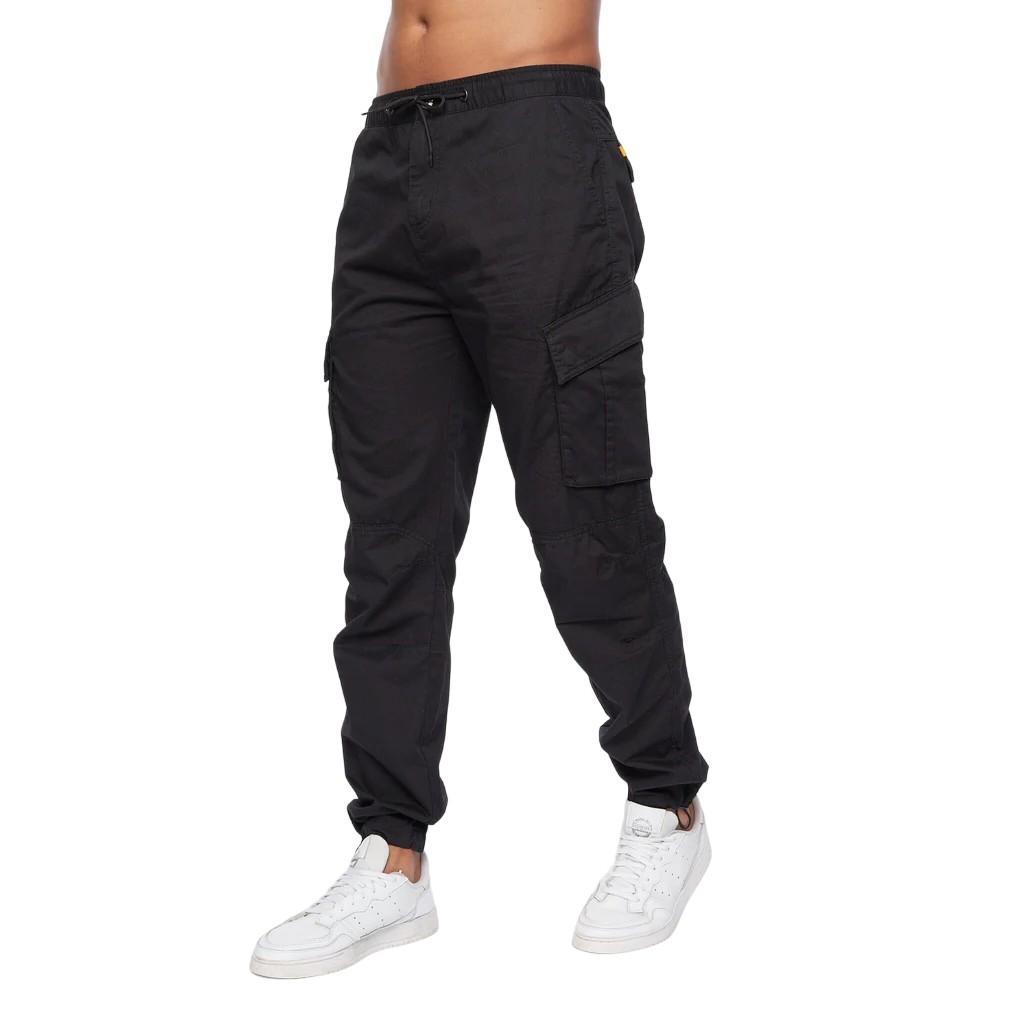 Crosshatch Sidemoore Cargo Trousers Cotton in Black for Men Lyst UK