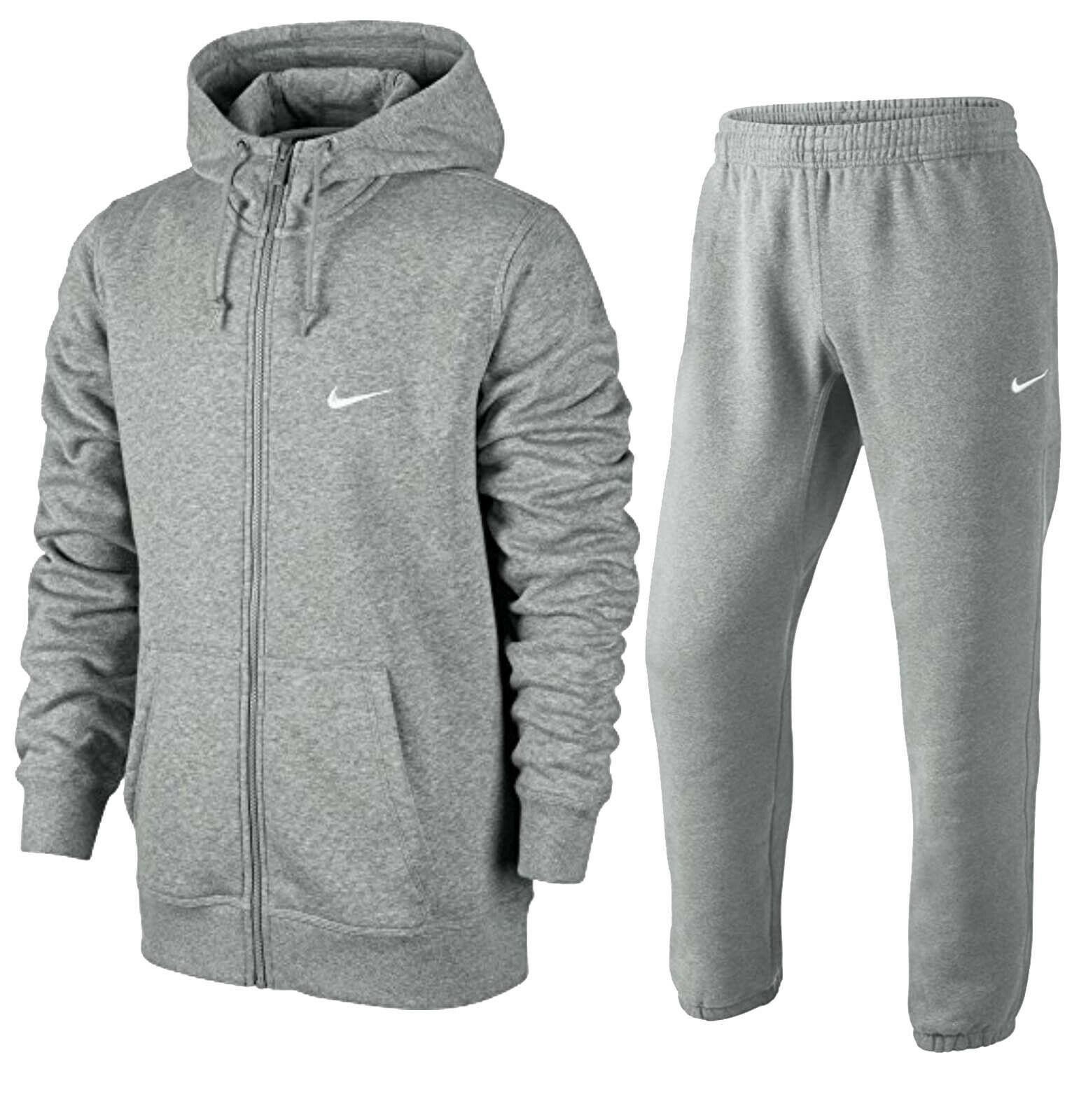 Nike Club Fleece Full Tracksuit Set in Grey for Men Lyst UK