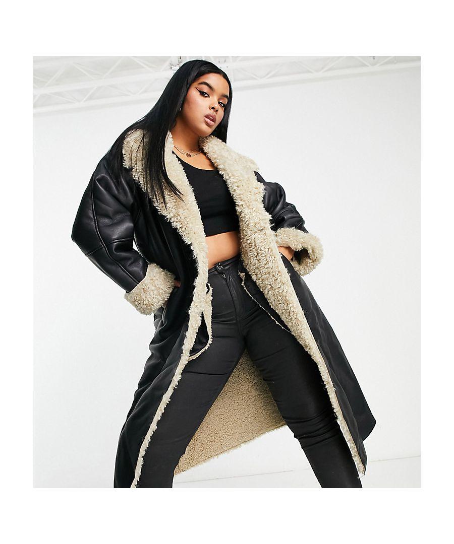 Asos black coat sales