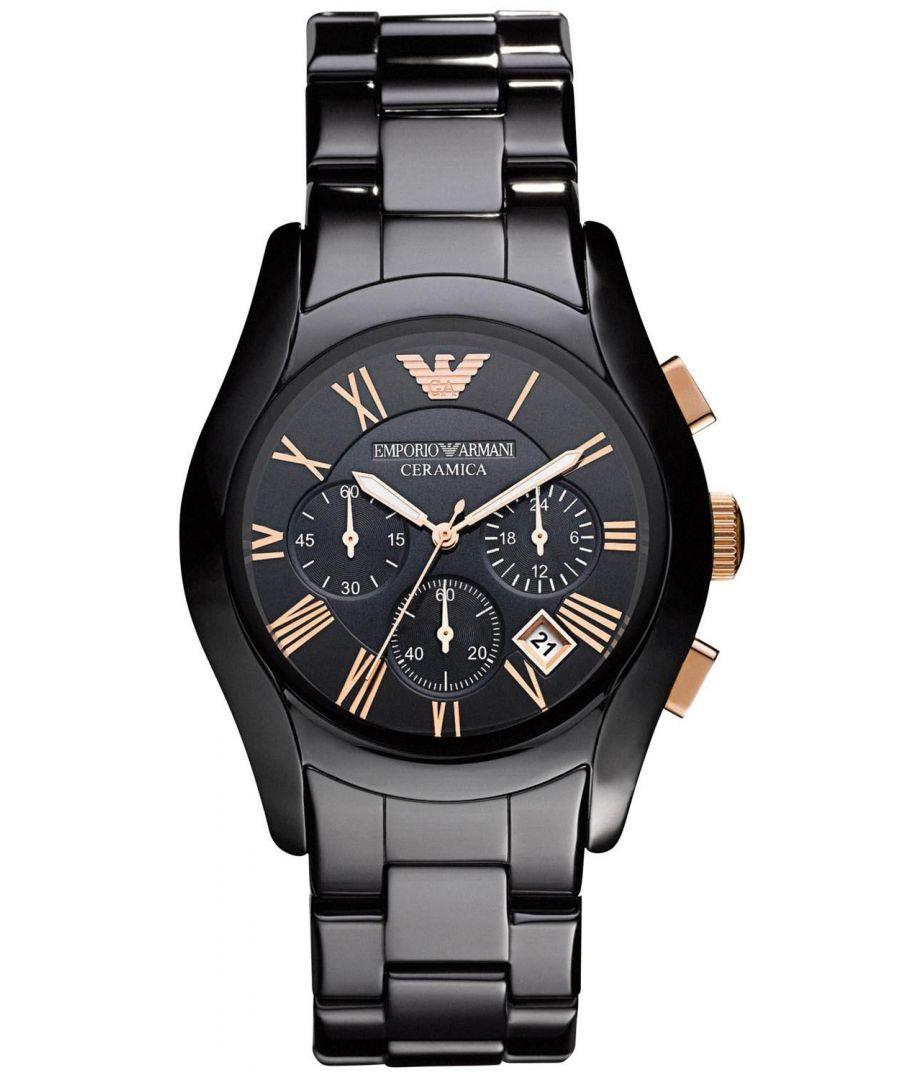 Emporio Armani ' Ceramic Chronograph Watch Ar1410 Metal in Grey for Men ...