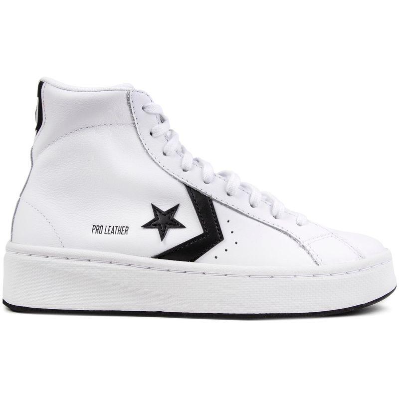 Converse Pro Leather Lift Mid Trainers in White Lyst UK