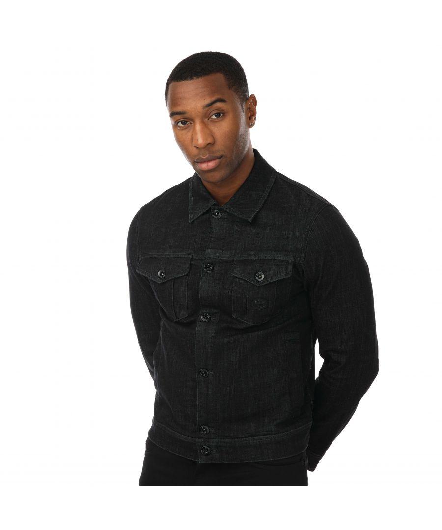 Armani Denim Jacket in Black for Men | Lyst UK