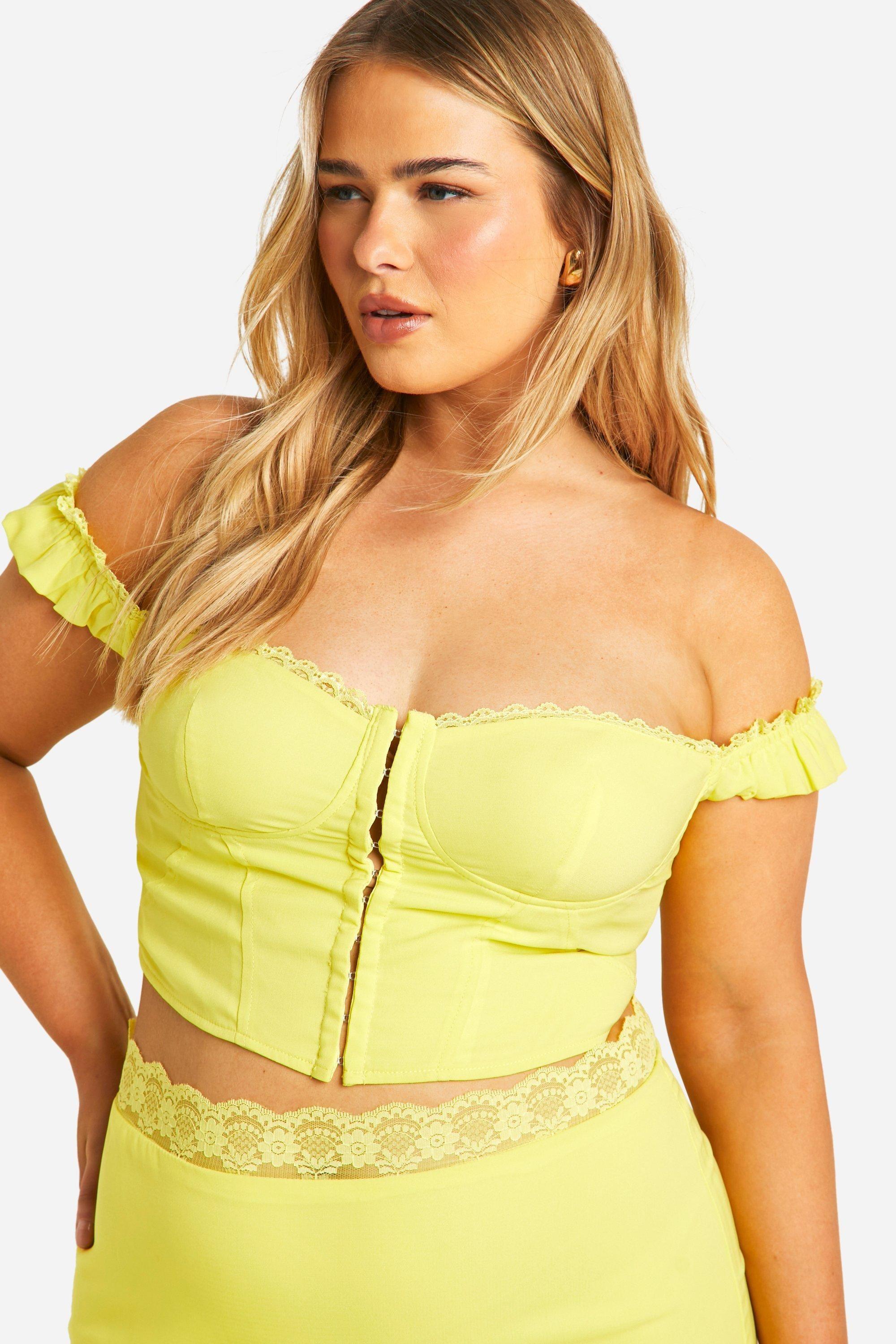 boohoo yellow top