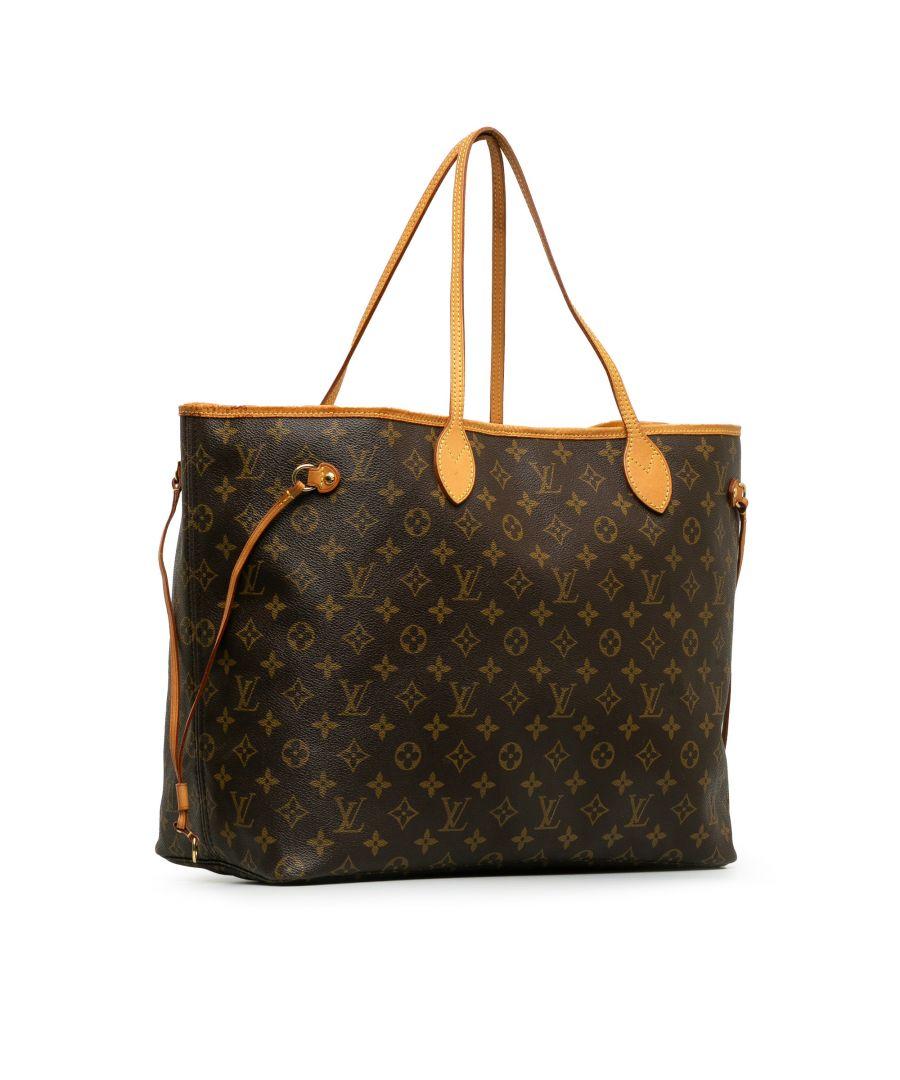 Louis Vuitton Vintage Monogram Neverfull Gm Brown Canvas in Black Lyst UK