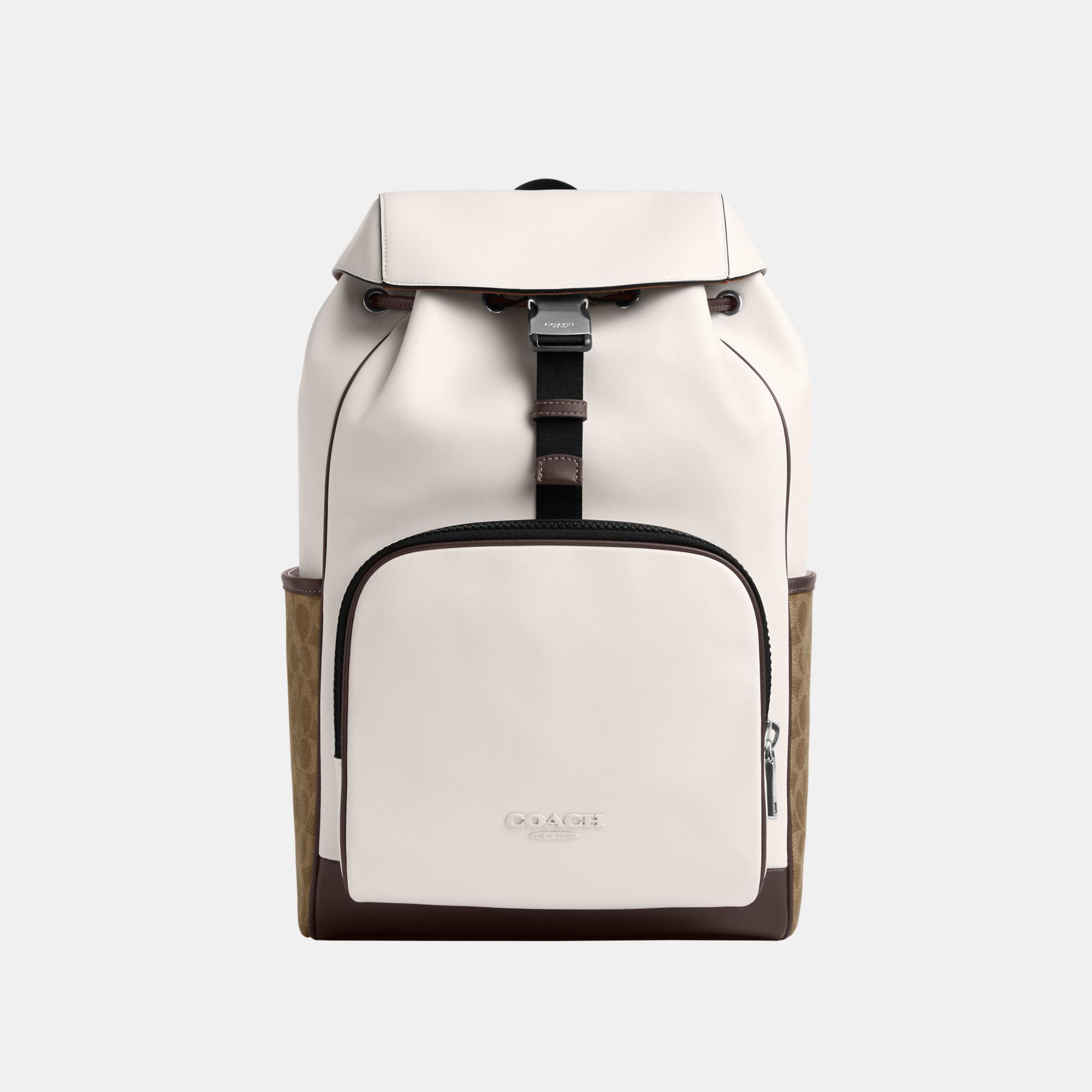 COACH Racer Backpack in Natural for Men Lyst UK