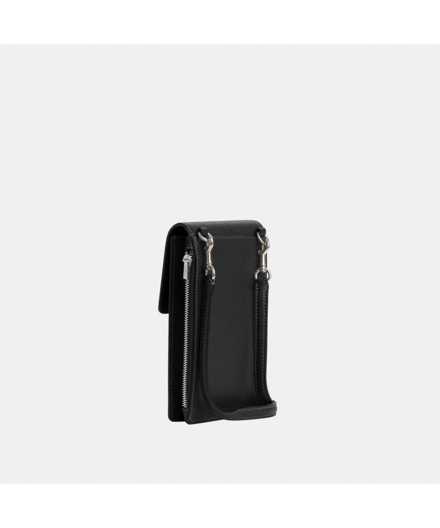 COACH Crossgrain Leather North South Phone Crossbody in White Lyst UK